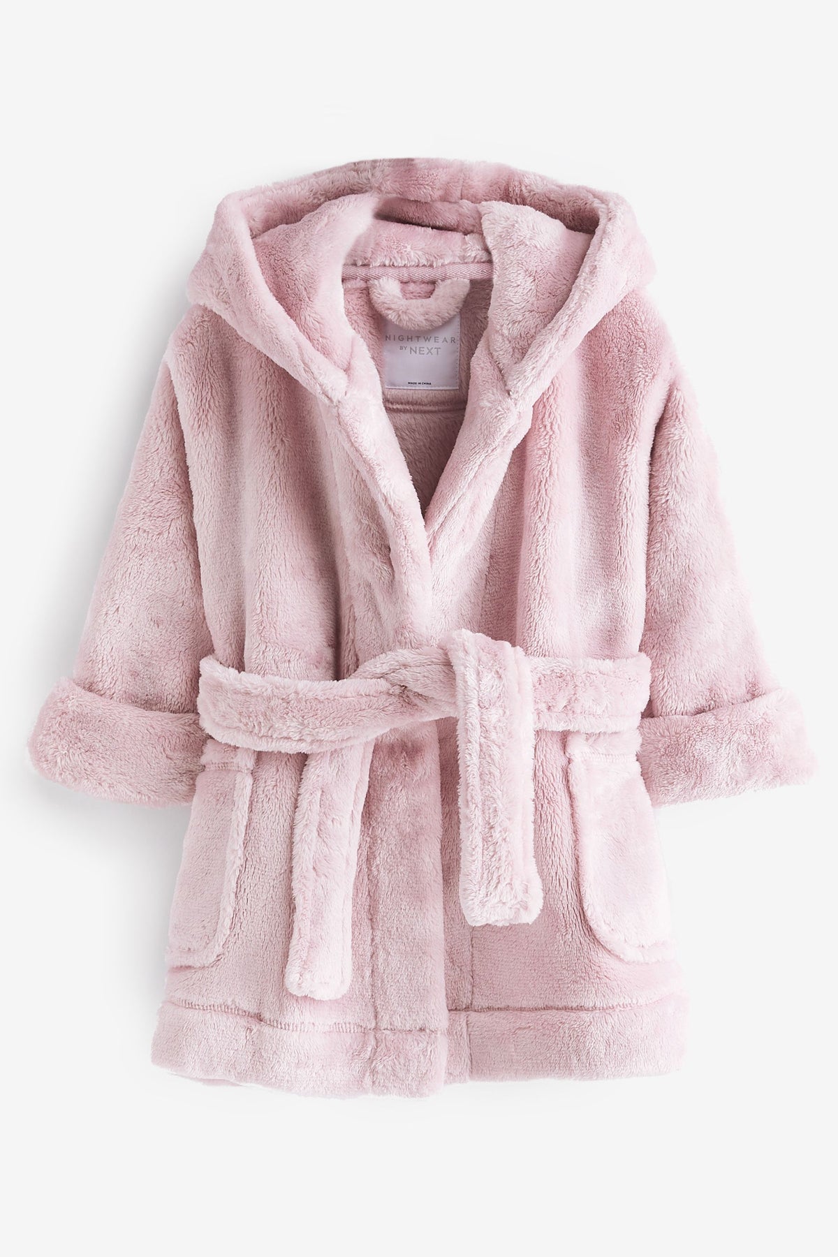 Halat fleece soft touch – roz, fete, 9-12 luni - 15-16 ani, NEXT - imagine 6