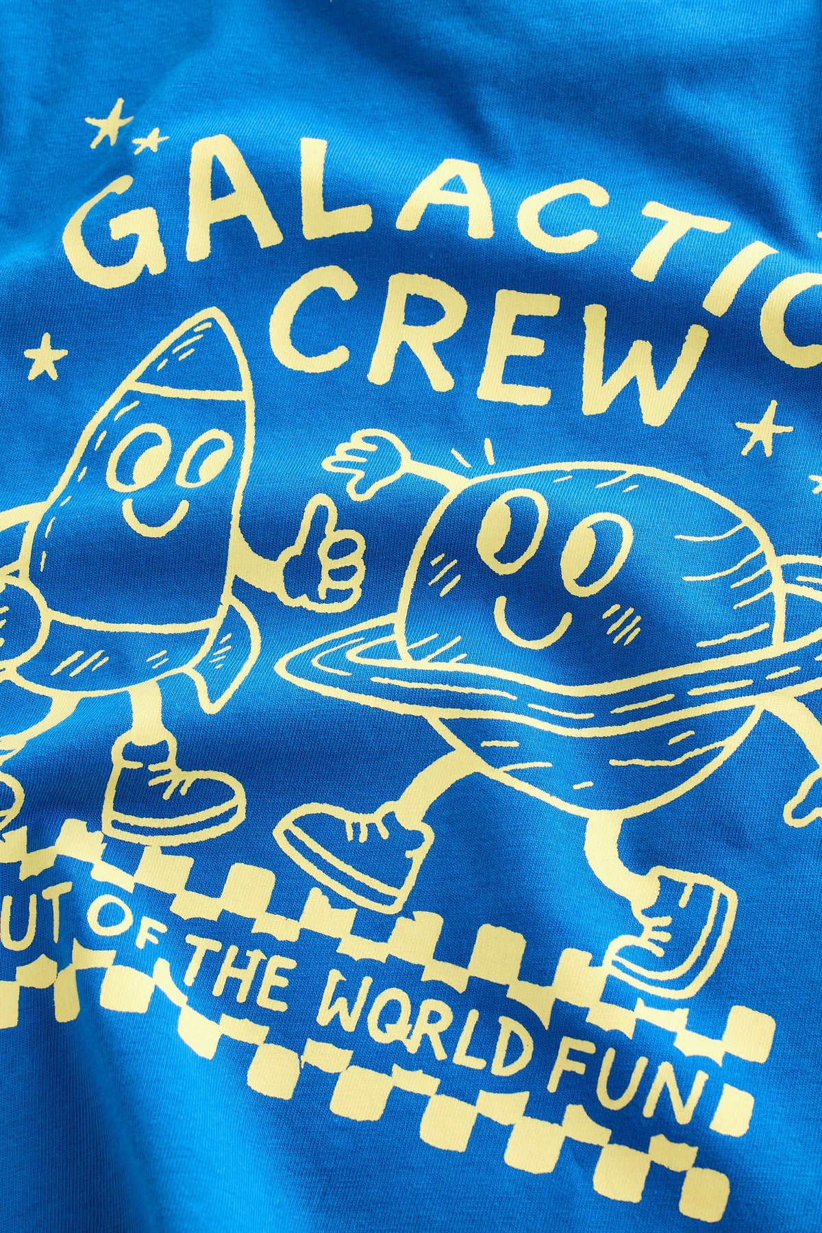 Tricou cu mânecă lungă Cobalt Blue Galactic Crew cu grafică pe spate - Albastru, Băieți, 3-6 luni - 6-7 ani, NEXT - imagine 4