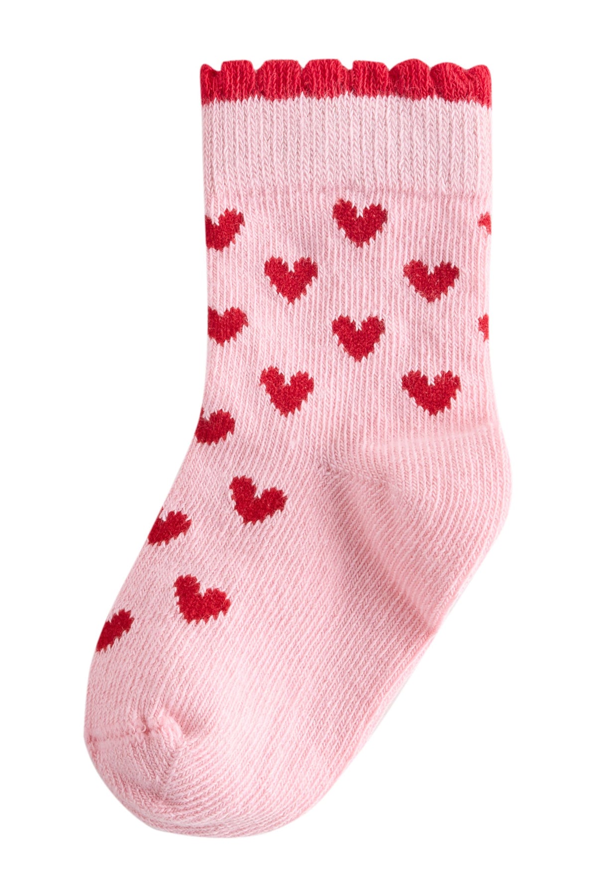 SOCK 5 ROȘU PINK HEAR - Multi, Nou-Născut, Prima Mărime - 1-2 ani, NEXT - imagine 5