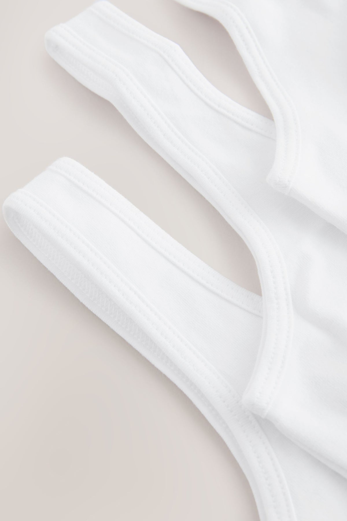 Set 3 crop topuri cu decolteu scoop – albe, fete, 5-6 ani - 15-16 ani, NEXT