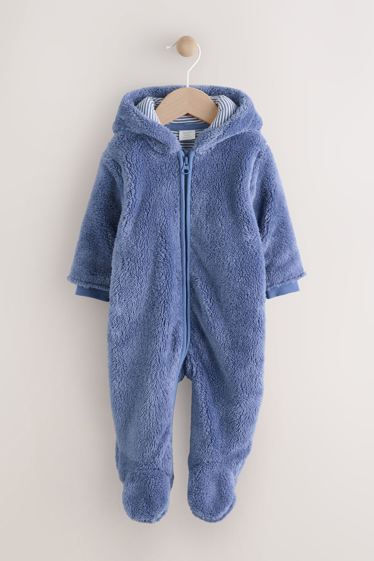 Combinezon fleece pentru bebeluși – bleumarin, NEXT