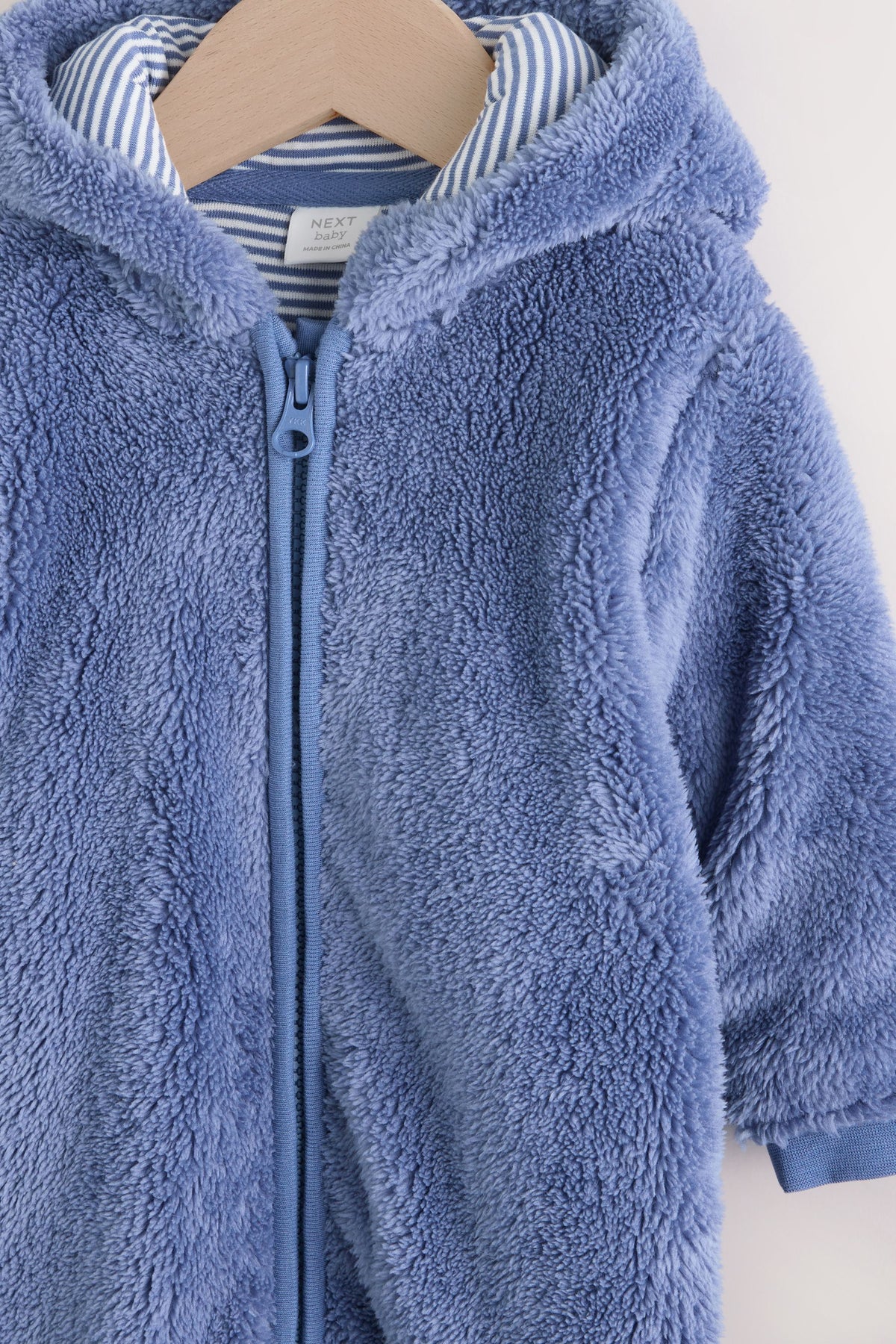 Combinezon fleece pentru bebeluși – bleumarin, NEXT