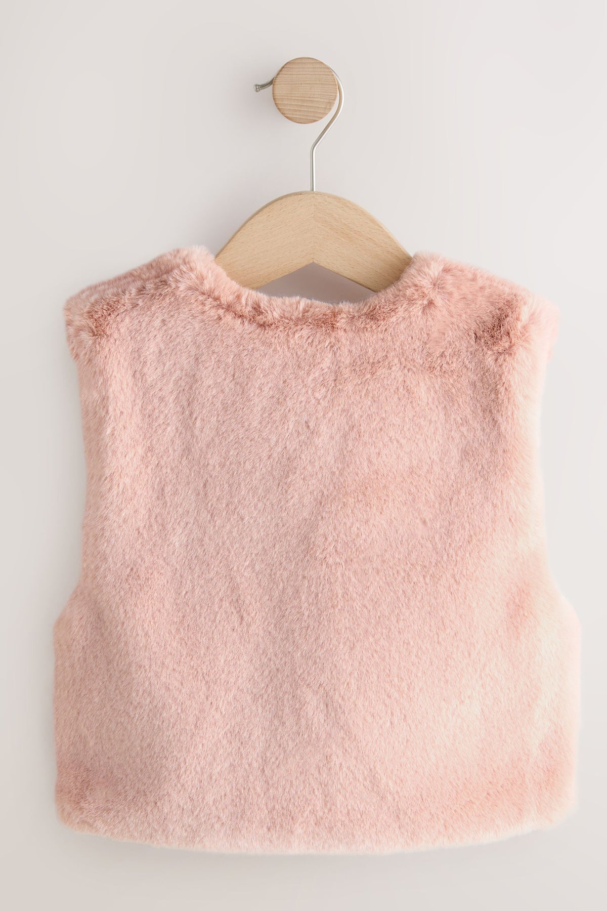 Vestă din faux fur – roz, fete, 3-6 luni - 6-7 ani, NEXT