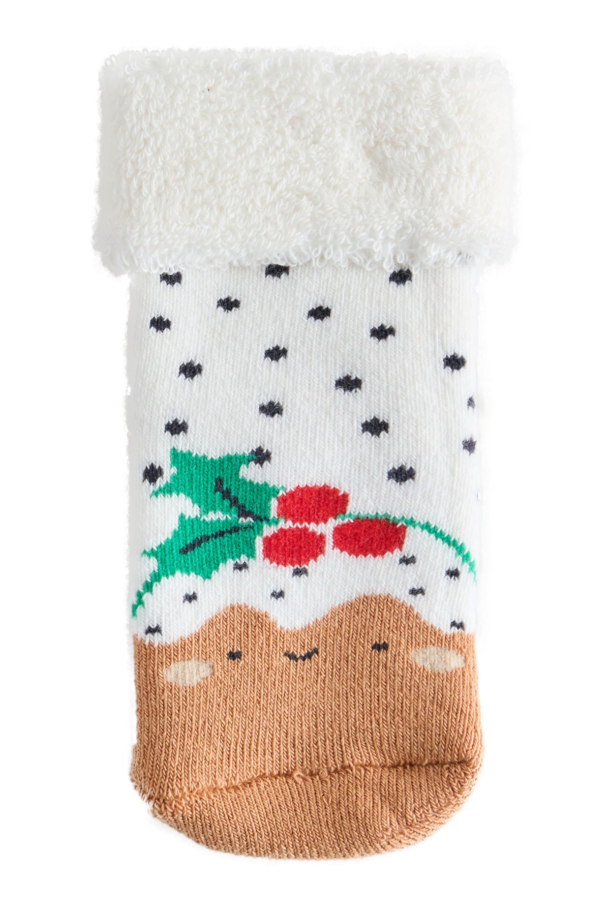 Red Christmas Roll Top Baby Socks 5 Pack - Red, Newborn, First Size - 1-2 Yrs, NEXT - imagine 11