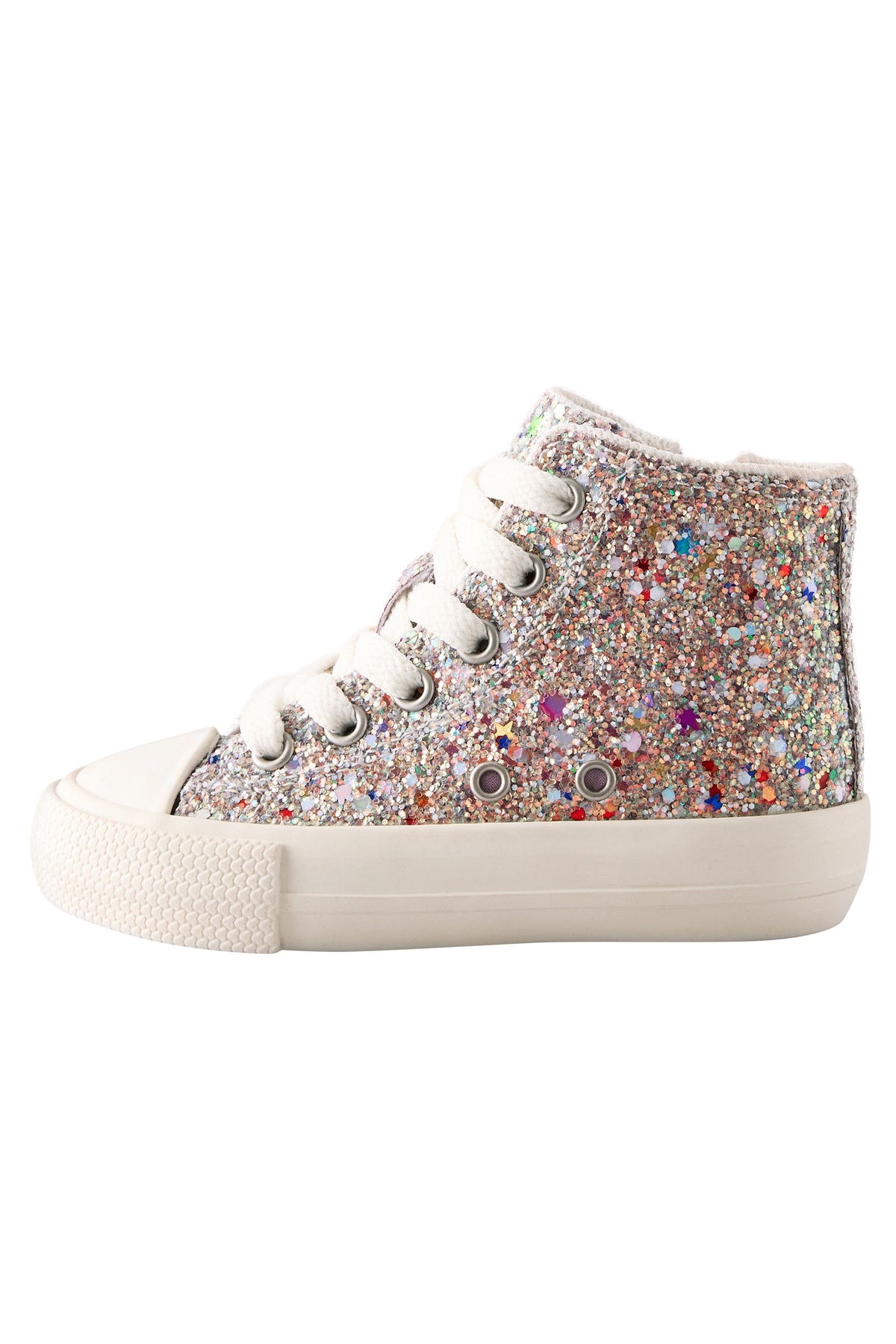 Tenoși înalți cu sclipici, calapod standard (F) – multicolor, fete, 19 EU - 30.5 EU, NEXT - imagine 8