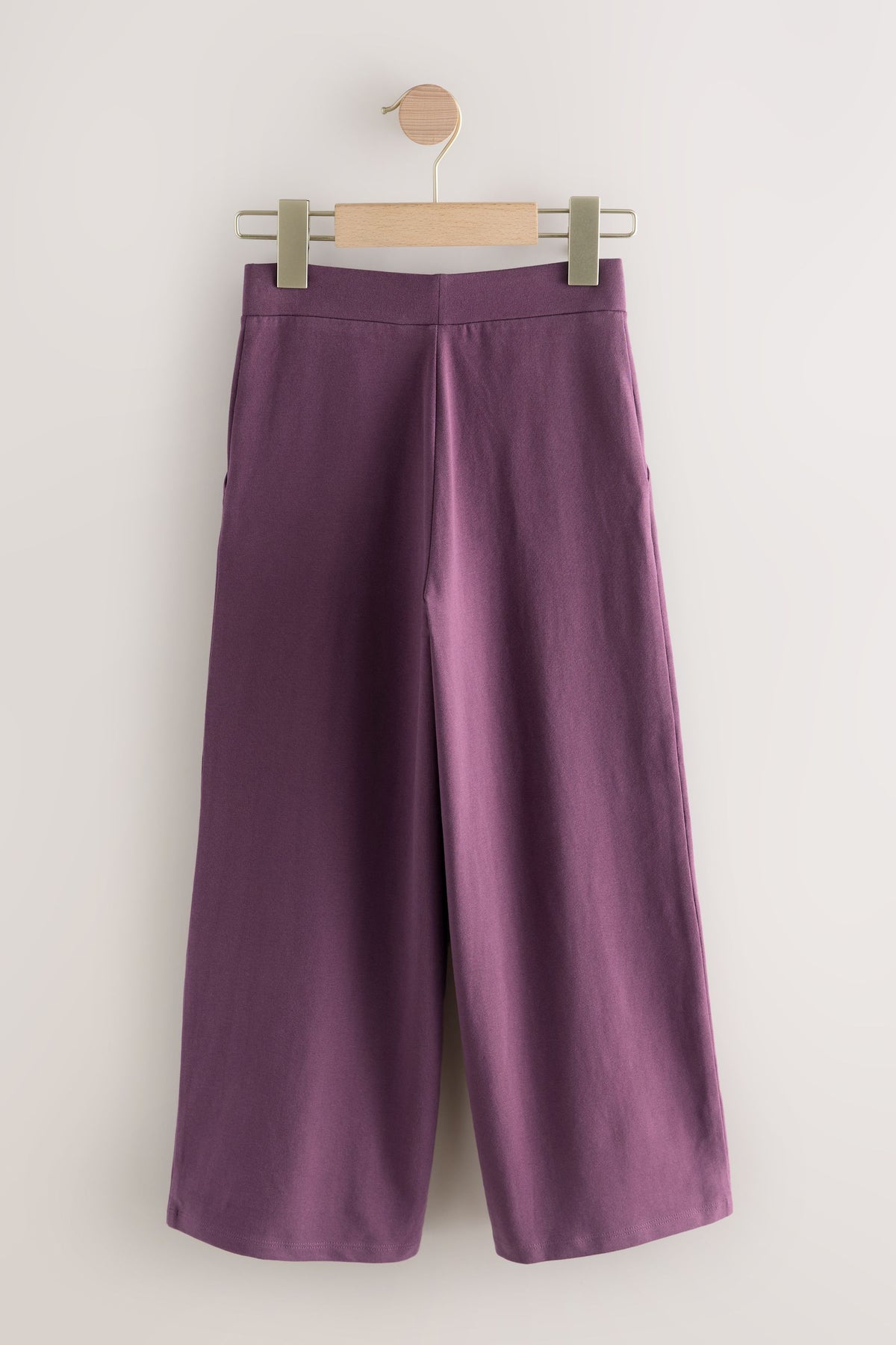 Pantaloni wide leg din jersey – berry purple, fete, 3 ani - 16 ani, NEXT - imagine 7