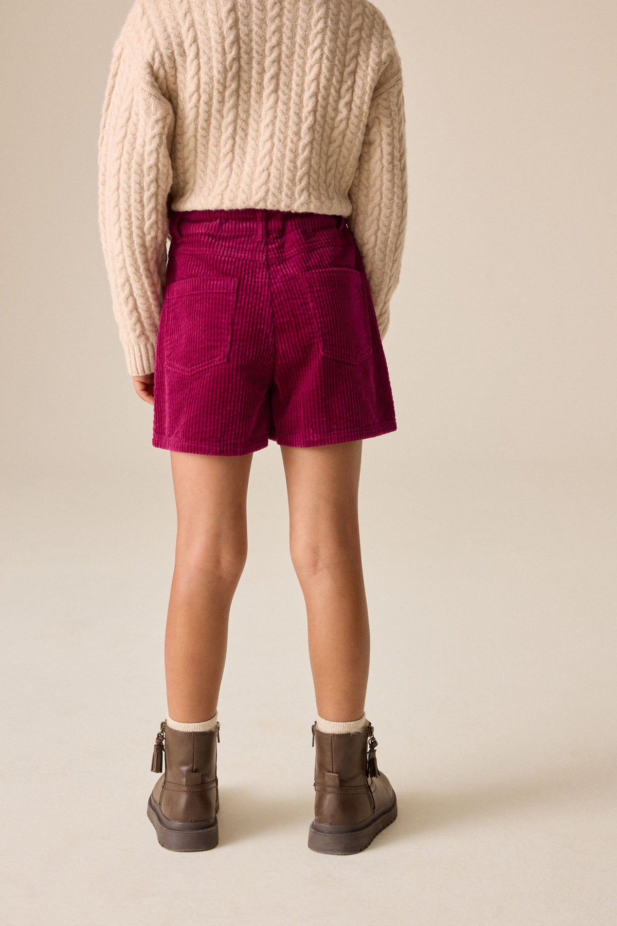 CORD WRAP SKORT RED - Roșu, Fete, 3 ani - 16 ani, NEXT - imagine 2