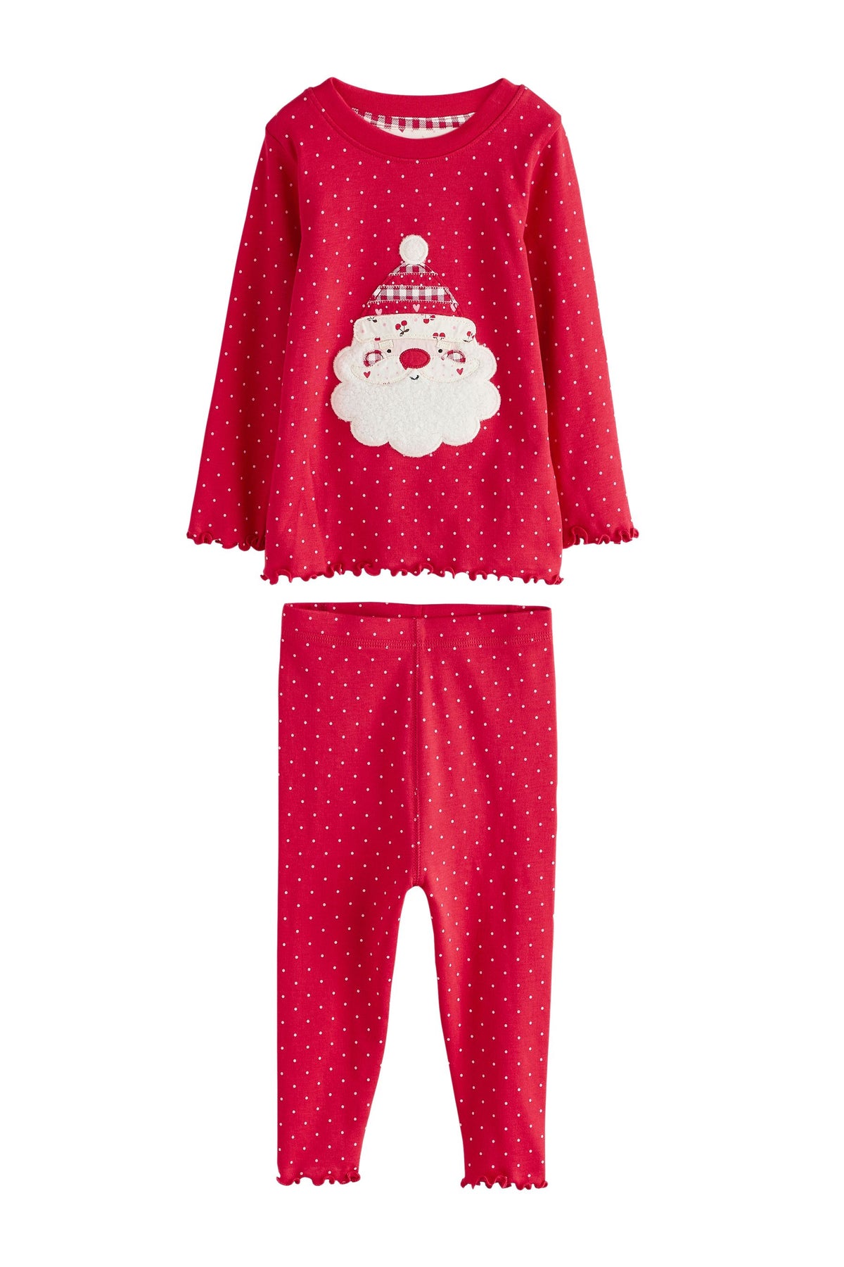 Set de pijamale Snuggle de Crăciun cu Moș Crăciun roșu - Roșu, Fete, 9-12 luni - 11-12 ani, NEXT - imagine 6