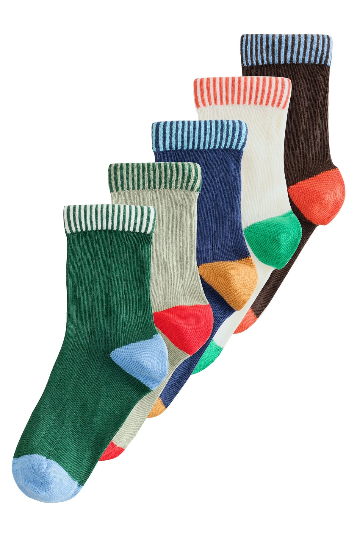 Sosete Multicolore 5 Set - Multicolor, Băieți, 0-2.5 Jnr - 4-6.5, NEXT - imagine 4