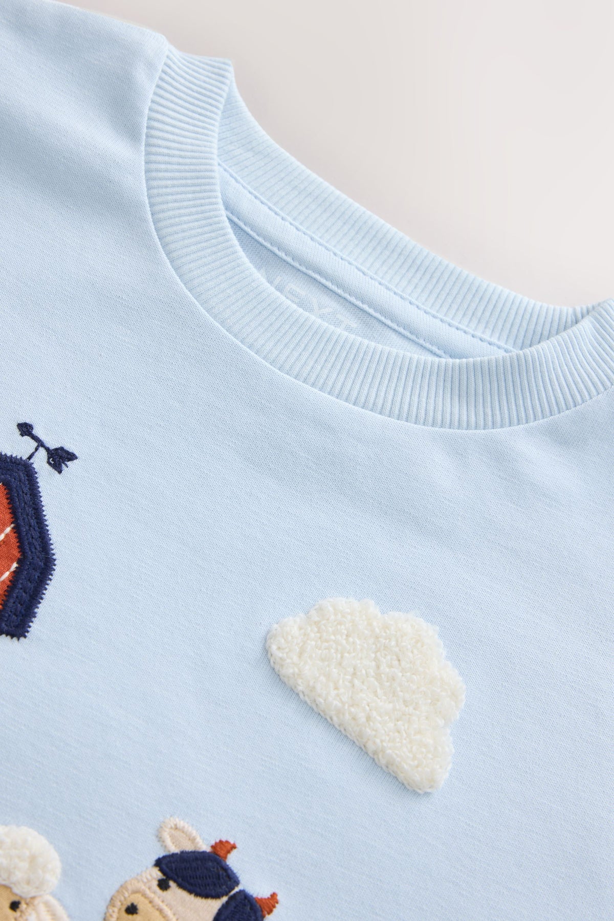 Tricou cu mânecă lungă Appliqué Peisaj Ferma Albastru - Albastru, Băieți, 3-6 luni - 6-7 ani, NEXT - imagine 7