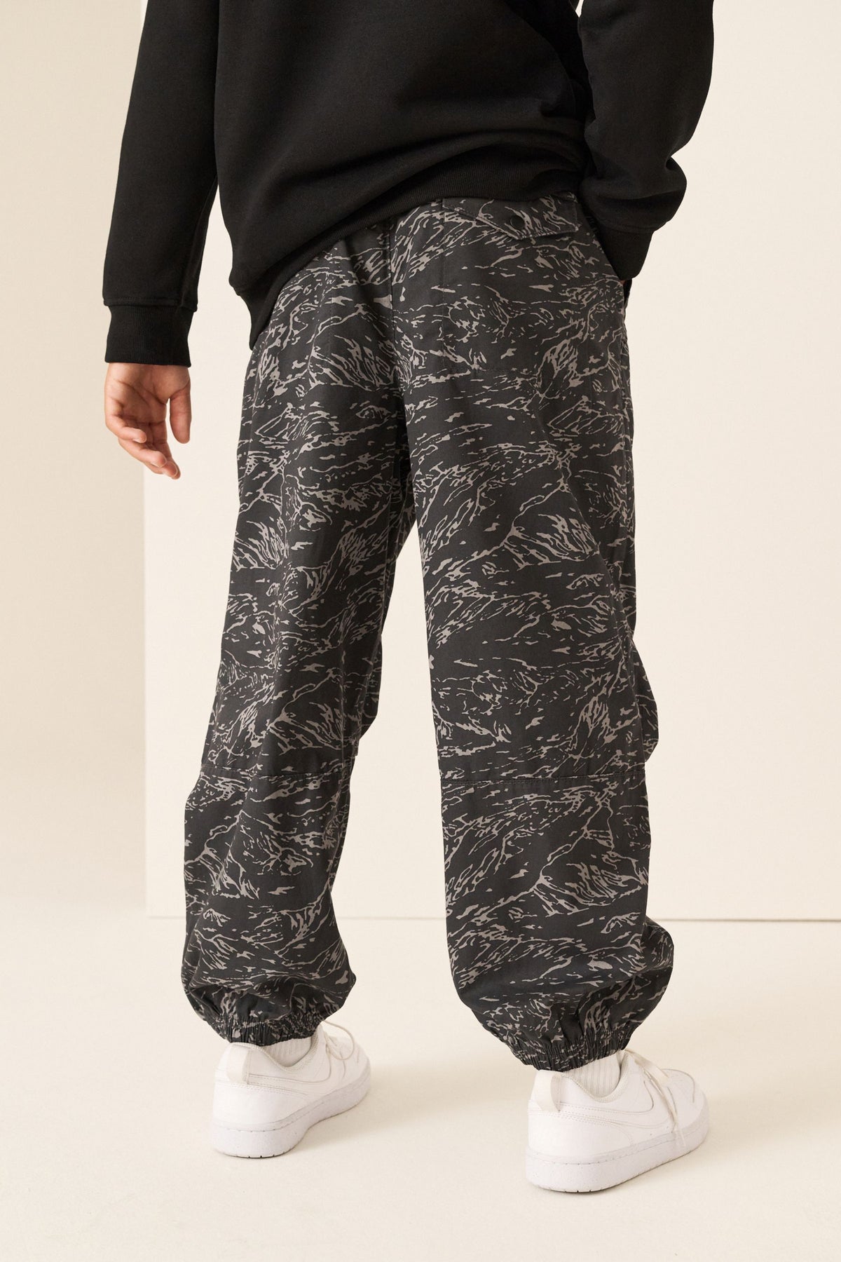 Pantaloni Parachute Superwide Camuflaj - Camuflaj, Băieți, 3 ani - 16 ani, NEXT - imagine 2