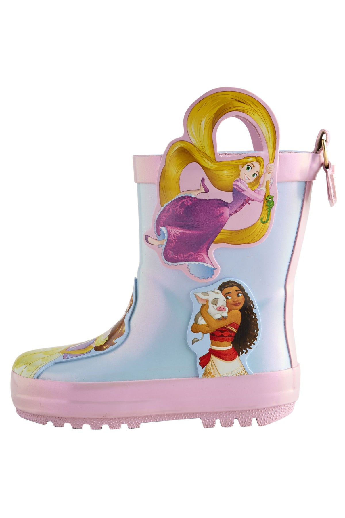 Cizme de cauciuc cu mânere Disney Princess – albastru/roz, fete, UE 19 - UE 30.5, NEXT - imagine 3