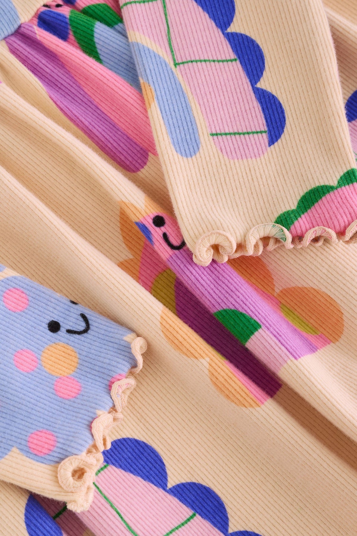 Knitted dress with long sleeves and rainbow print – multicolor, girls, 3-6 months - 5-6 years, NEXT - imagine 9