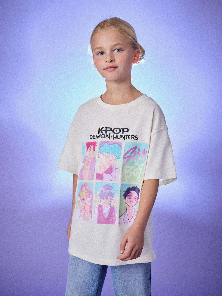 ECRU KPOP DEMON HUNTERS T-SHIRT