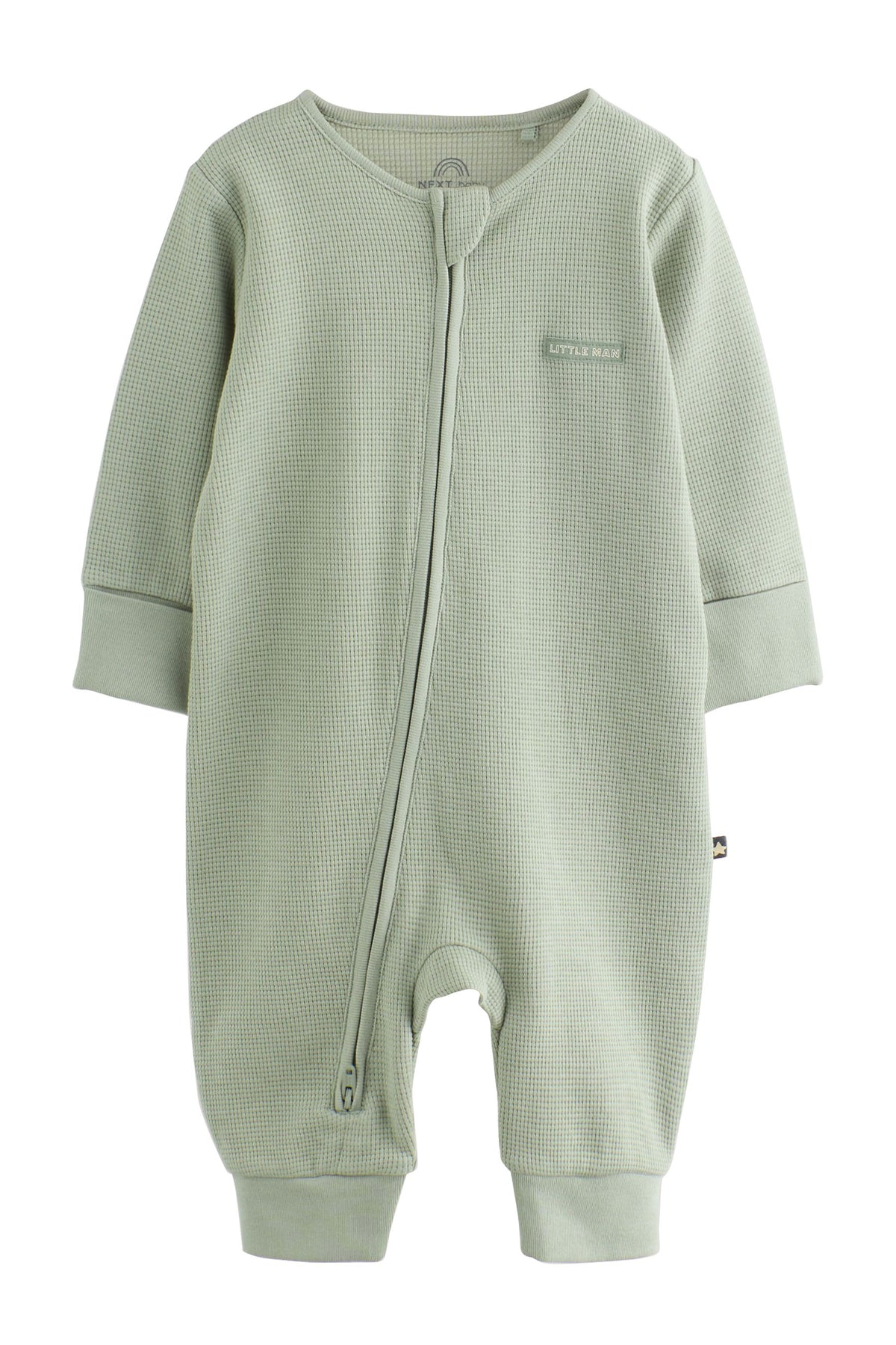 Rust Brown Two Way Zip Baby Sleepsuits 4 Pack - Rust Brown, Newborn, First Size - 2-3 Yrs, NEXT - imagine 2