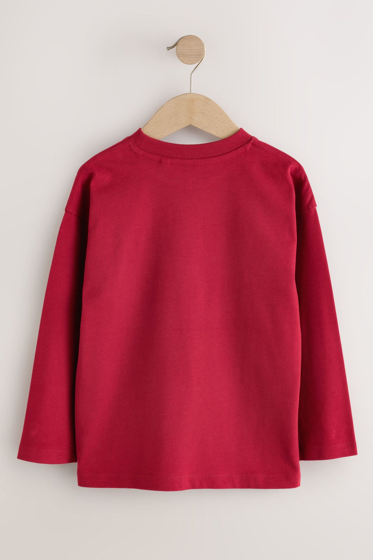 Tricou lung cu mânecă lungă roșu - Roșu Berry, Băieți, 3 ani - 16 ani, NEXT - imagine 4