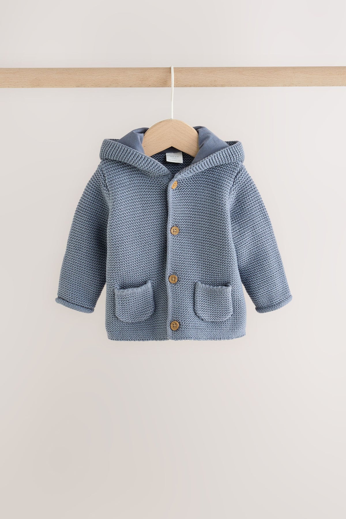Set cu cardigan tricotat cu vehicule, body și colanți, pentru bebeluși – albastru, nou-născuți, până la 1 lună - 1,5-2 ani, NEXT - imagine 7