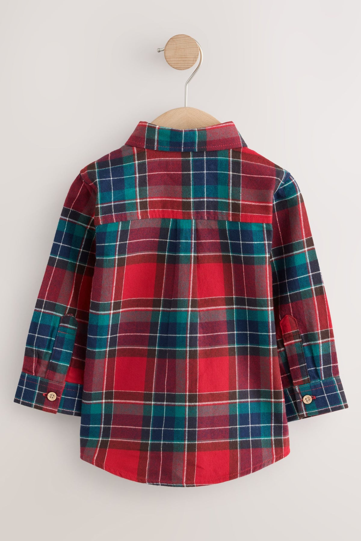 Cămașă în carouri tartan cu mânecă lungă – roșu, băieți, 3-6 luni - 9-10 ani, NEXT - imagine 11