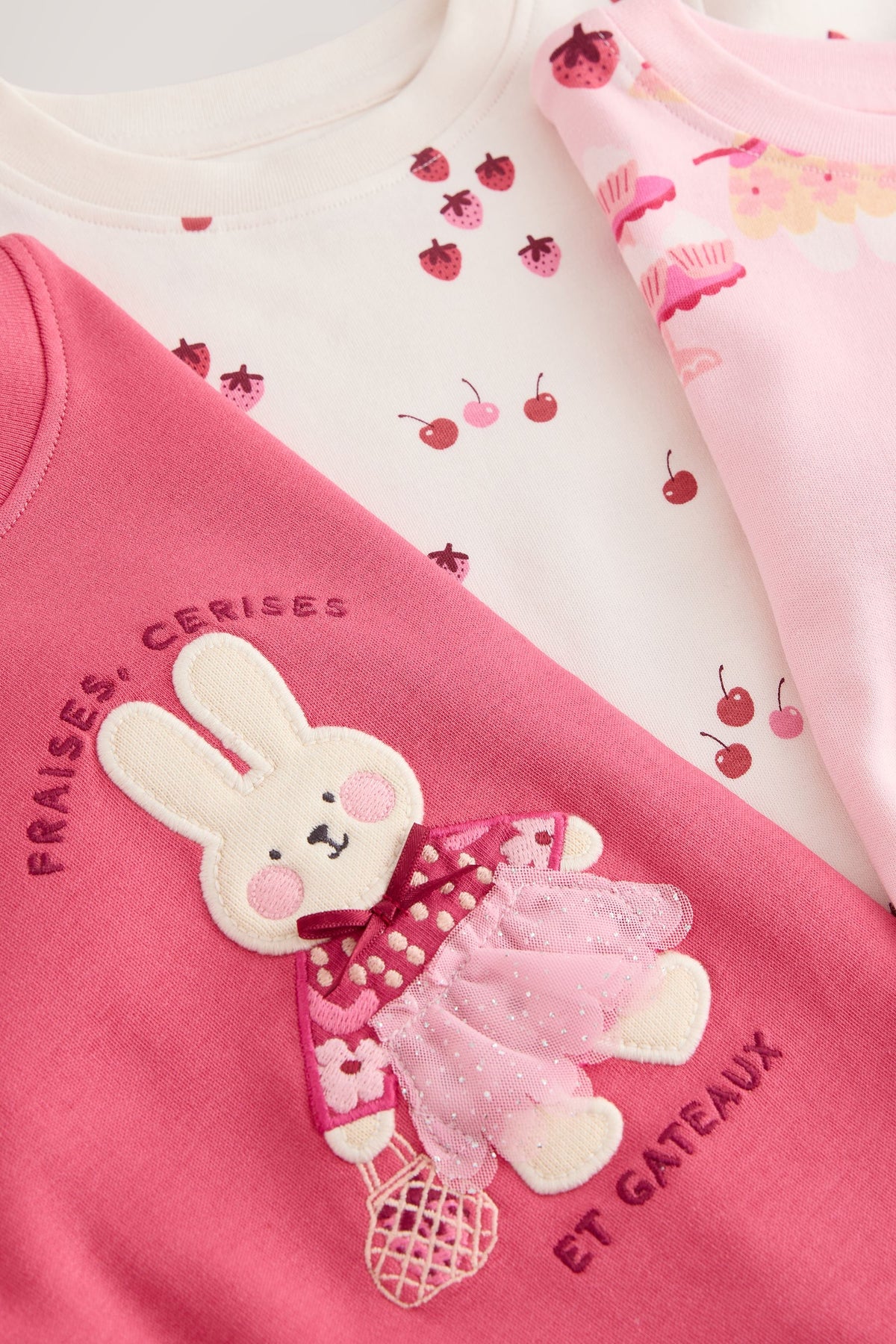 Set 3 pijamale mulate – roz, fete, 9-12 luni - 11-12 ani, NEXT - imagine 25