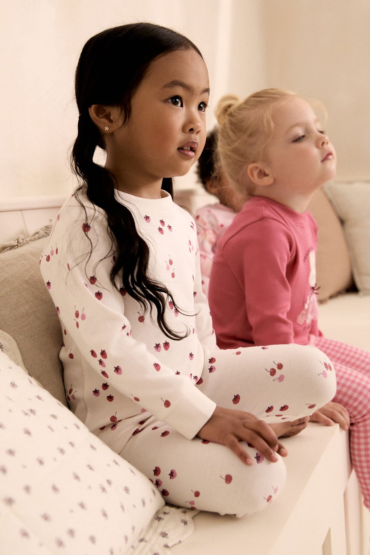 Set 3 pijamale mulate – roz, fete, 9-12 luni - 11-12 ani, NEXT - imagine 5