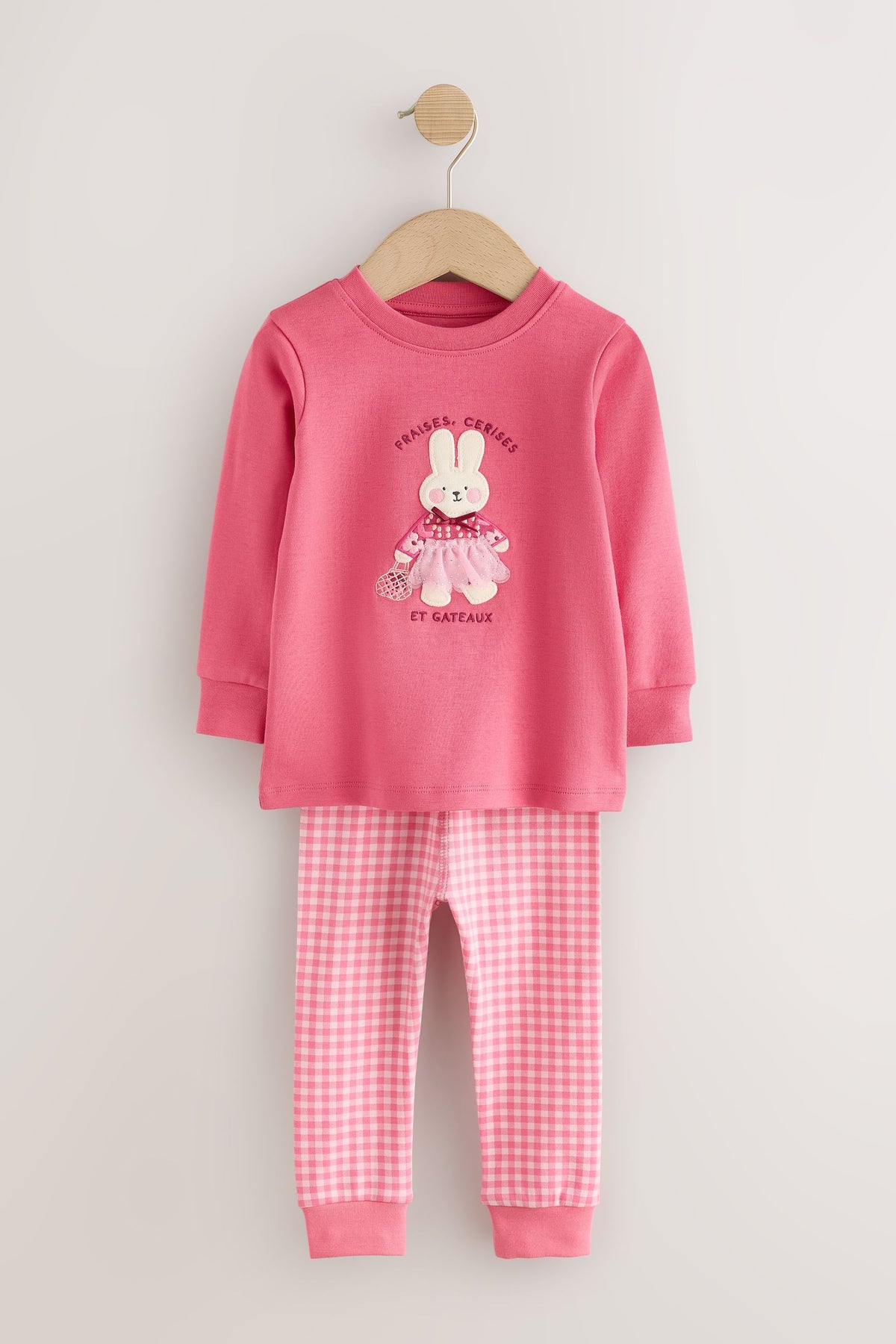 Set 3 pijamale mulate – roz, fete, 9-12 luni - 11-12 ani, NEXT - imagine 12