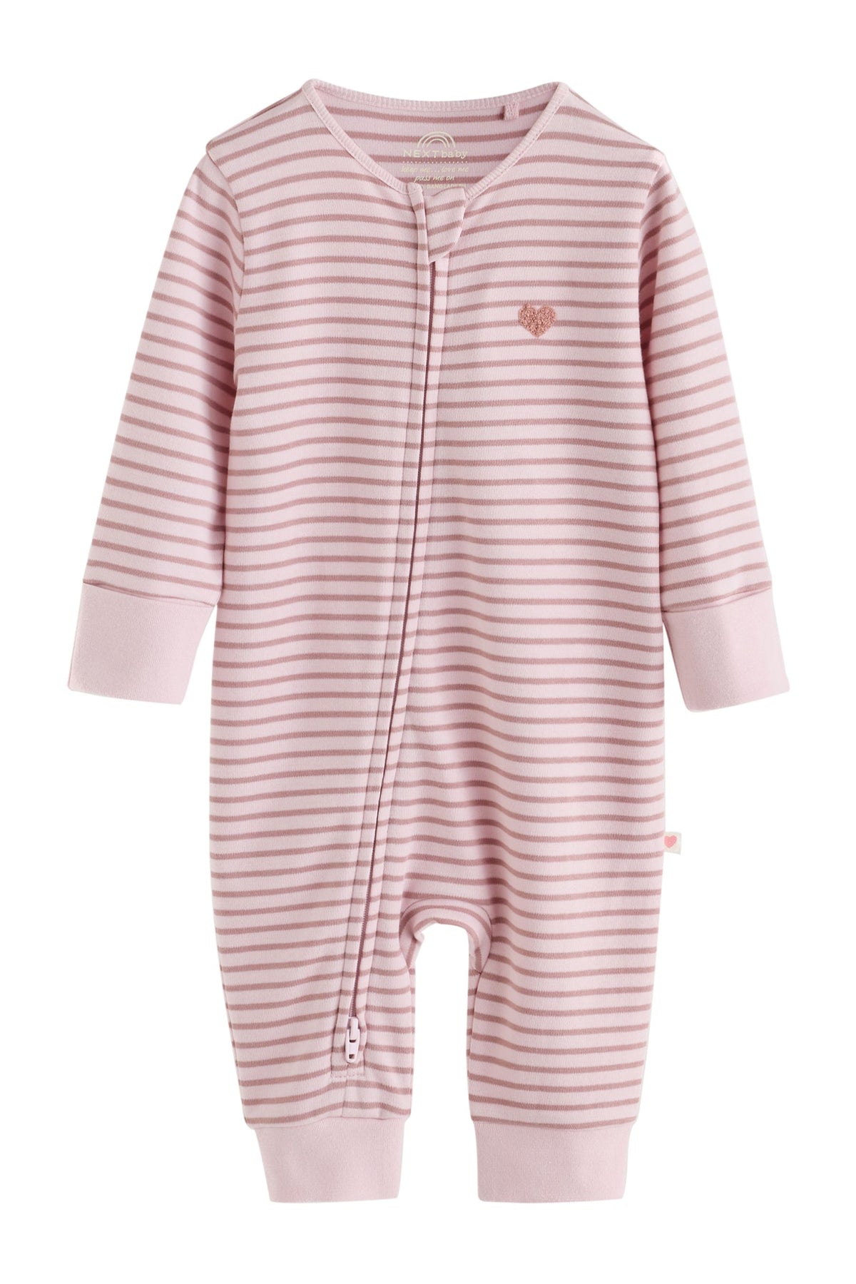 Salopetă pentru bebeluși cu fermoar bidirecțional Ecru/Pink Cloud 4 set - Roz, Nou-născut, 2.2kg - 1.5-2 ani, NEXT - imagine 5