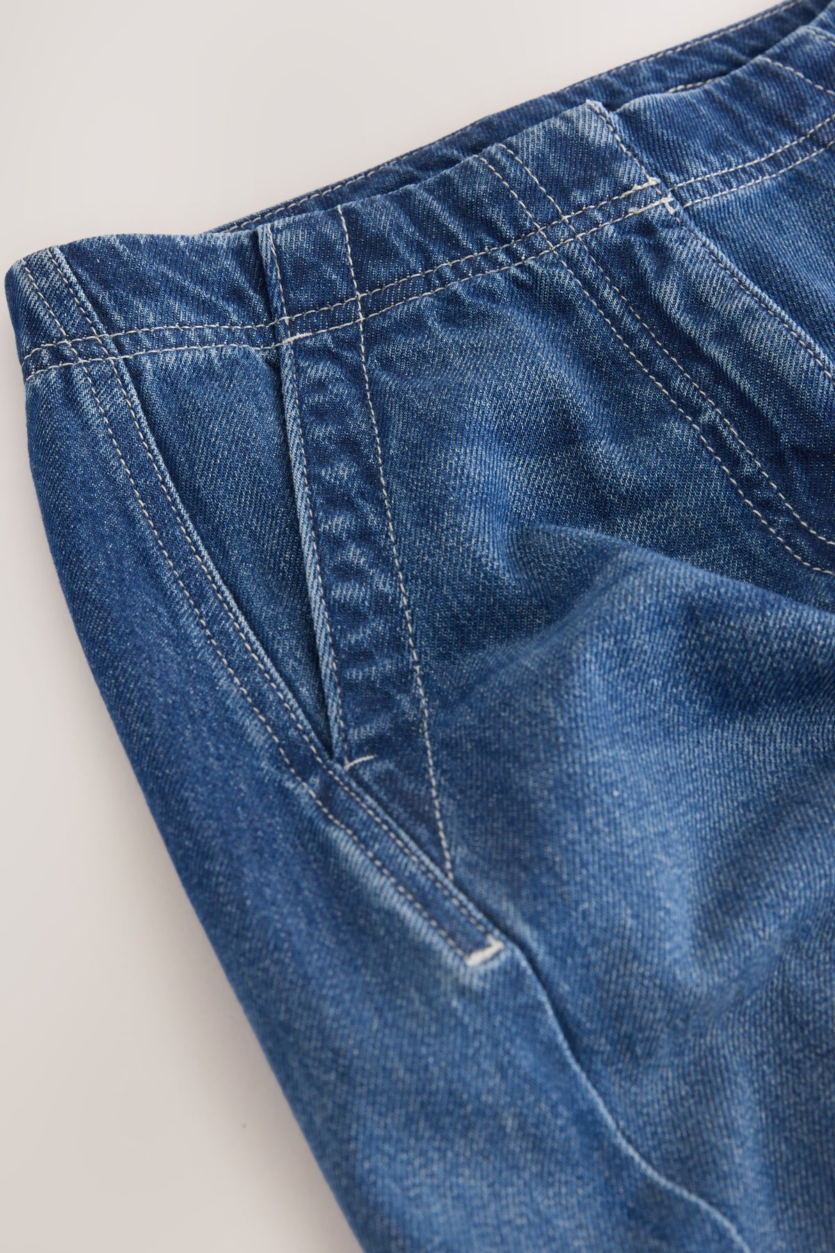 Blugi barrel – denim închis, fete, 3 ani - 16 ani, NEXT - imagine 8