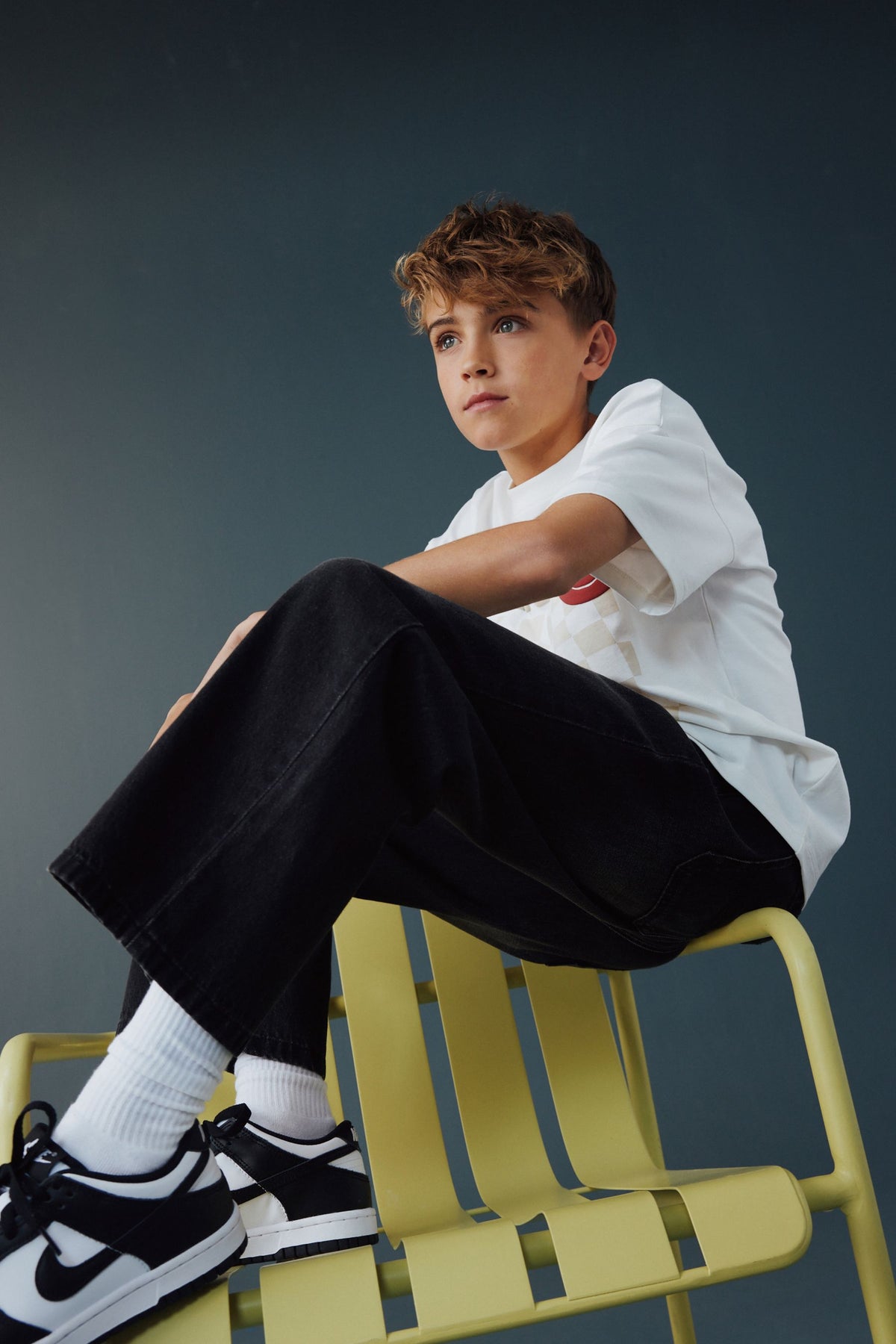Jeans Negri Spălați cu Croială Largă - Negri Spălați, Băieți, 3 ani - 16 ani, NEXT - imagine 3