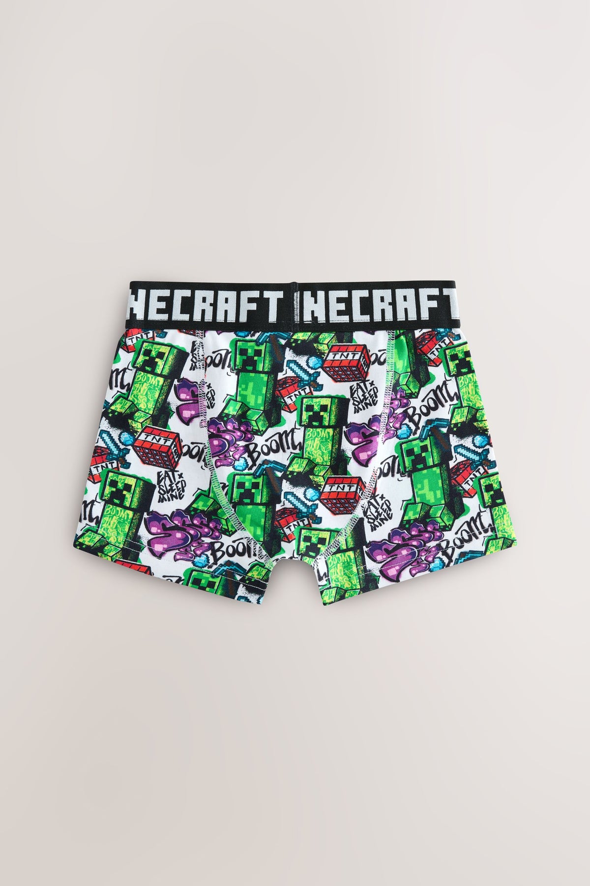 Set 7 boxeri pentru băieți Minecraft - verzi/negru, NEXT