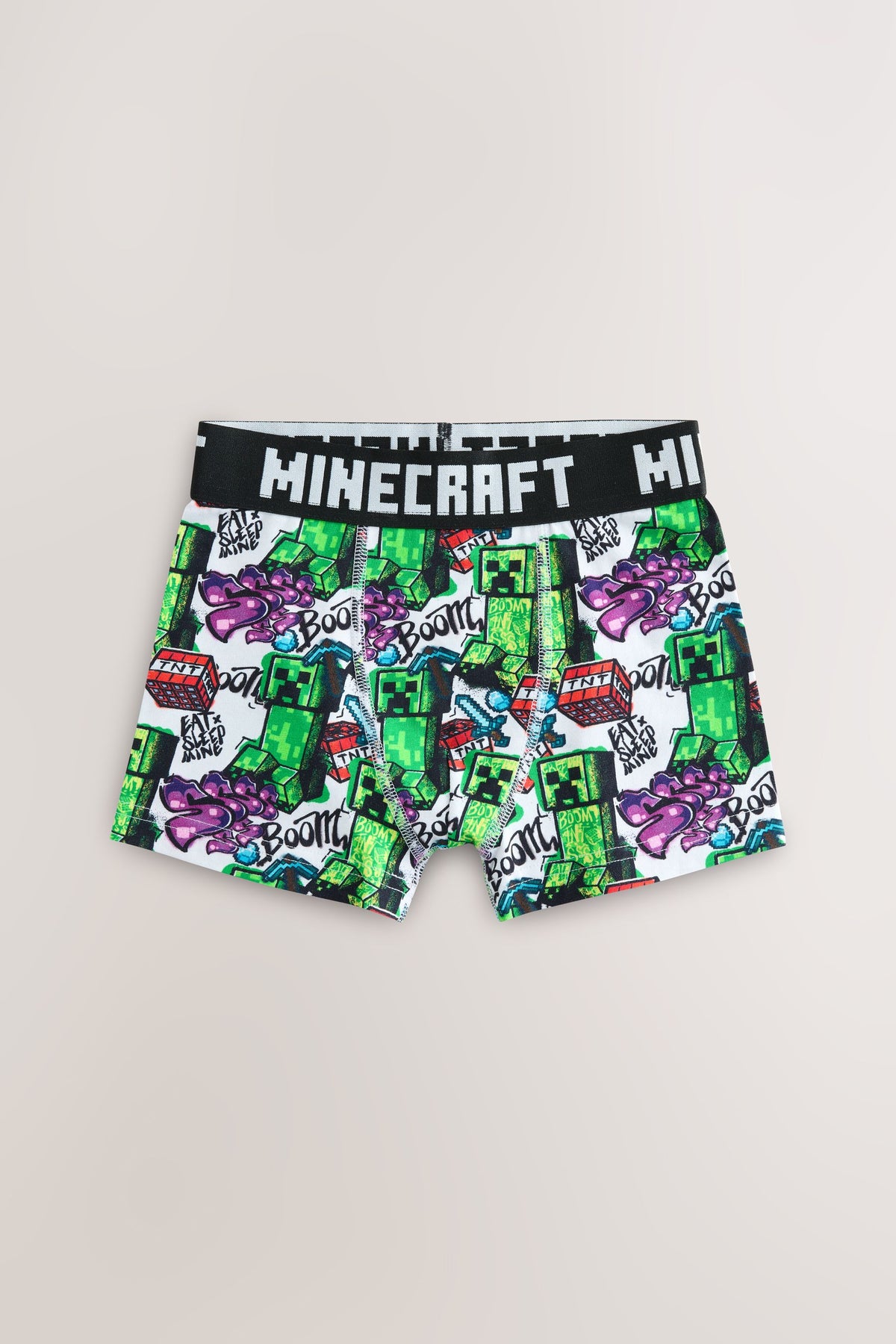Set 7 boxeri pentru băieți Minecraft - verzi/negru, NEXT