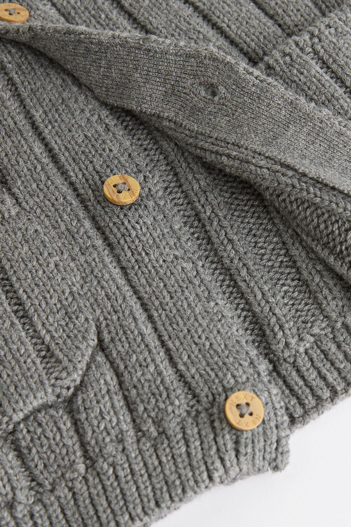 Cardigan Little Man din bumbac 100% – gri, bebeluși, NEXT