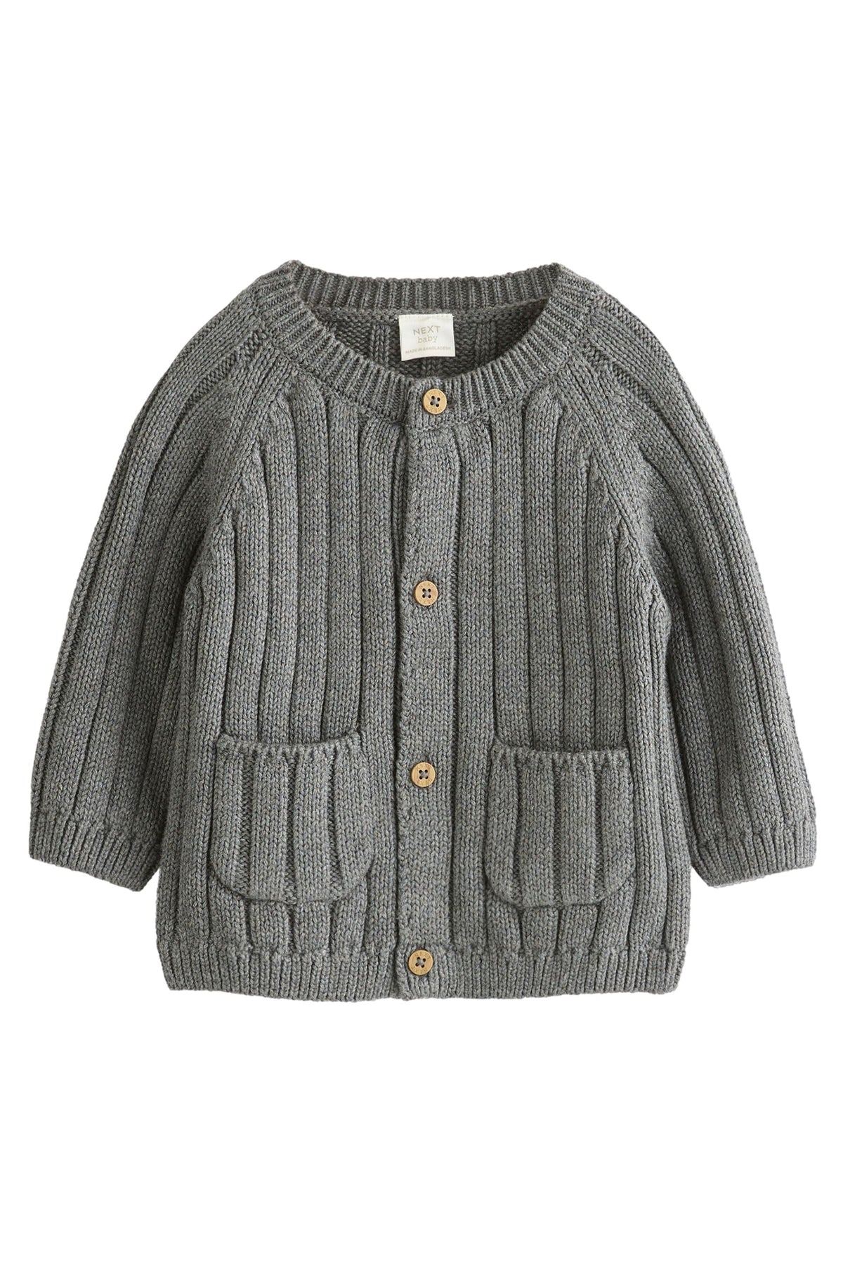 Cardigan Little Man din bumbac 100% – gri, bebeluși, NEXT