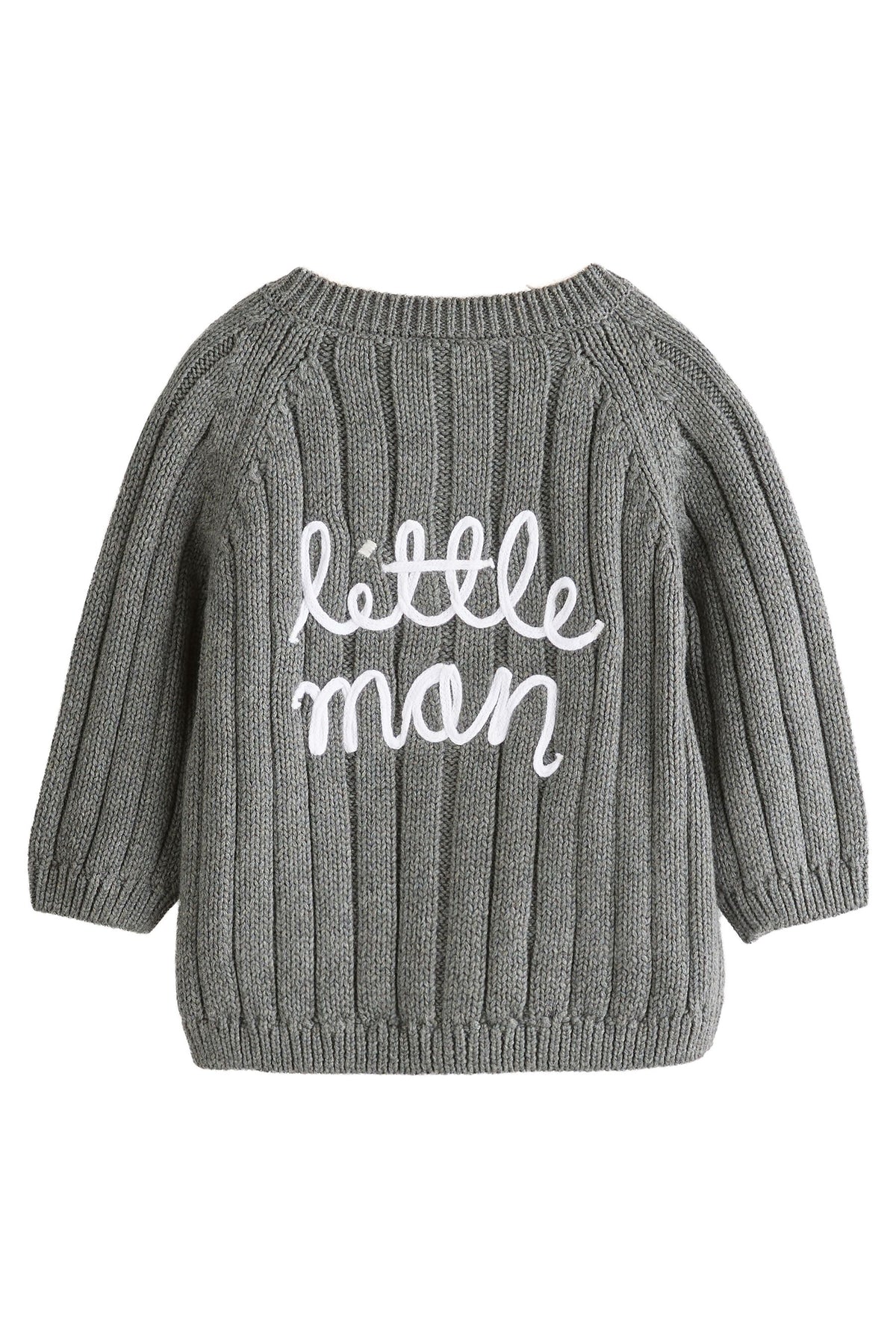 Cardigan Little Man din bumbac 100% – gri, bebeluși, NEXT