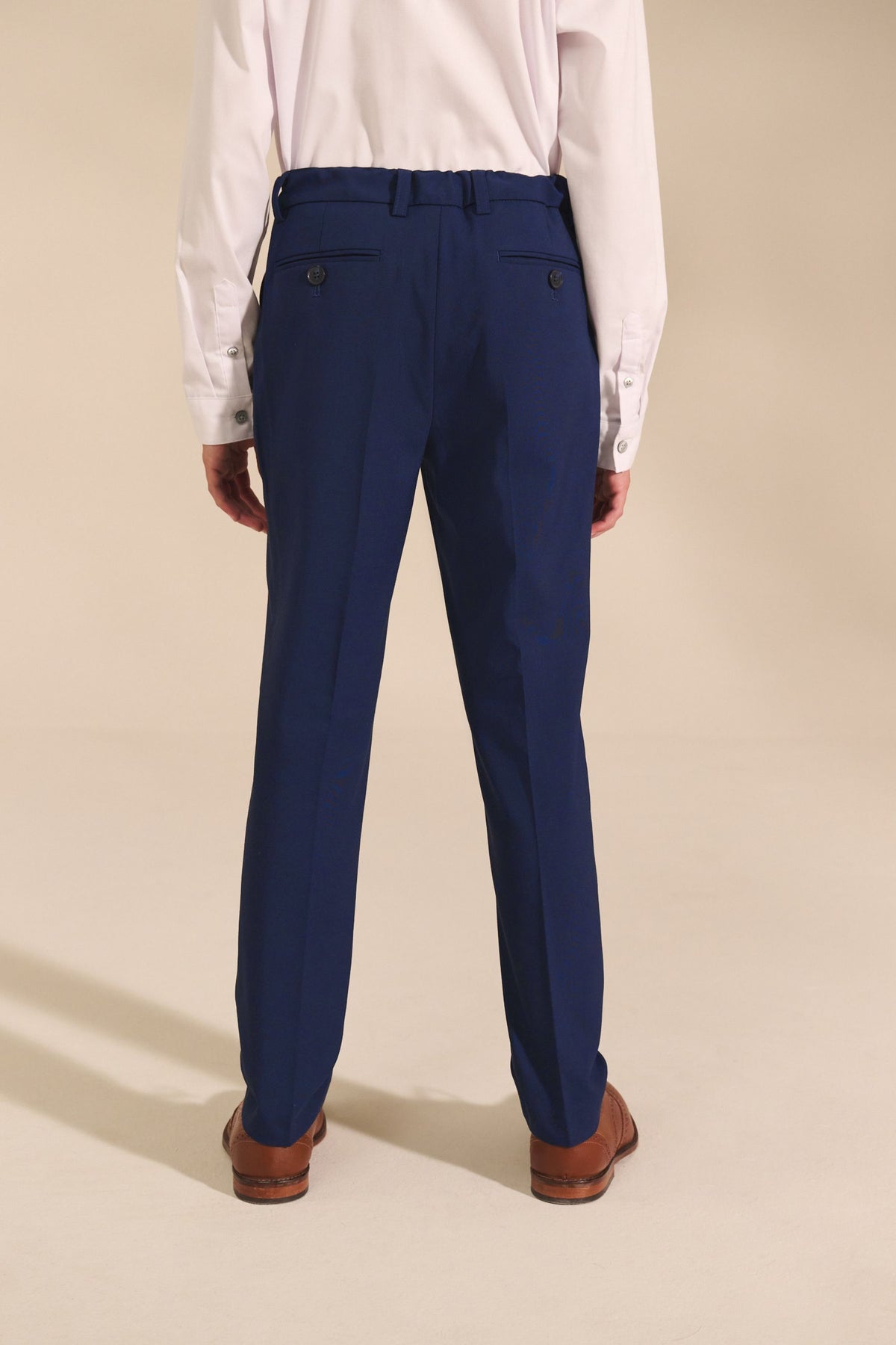 Pantaloni de costum skinny fit – albaștri, băieți, 12-18 luni - 16 ani, NEXT - imagine 14
