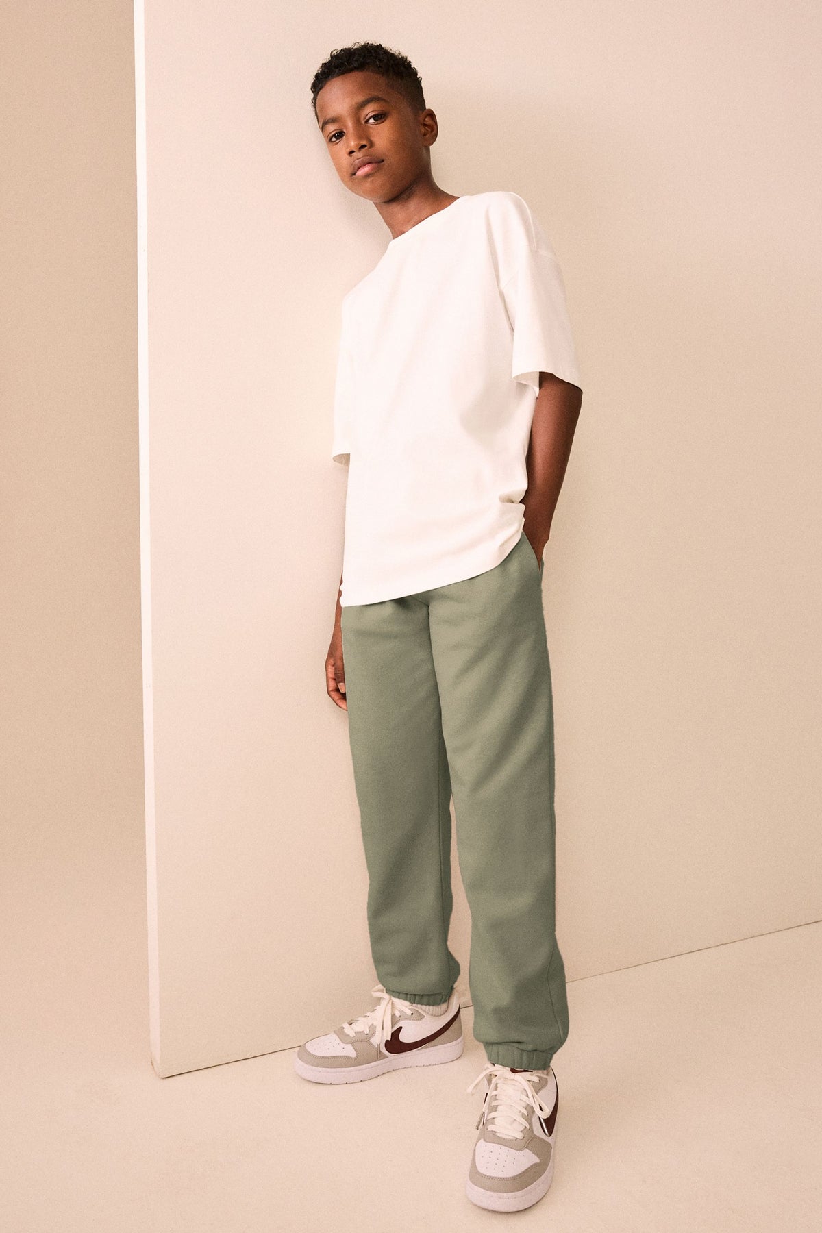 Pantaloni de trening Regular Fit Khaki Green - Khaki Green, Băieți, 3 ani - 16 ani, NEXT - imagine 7