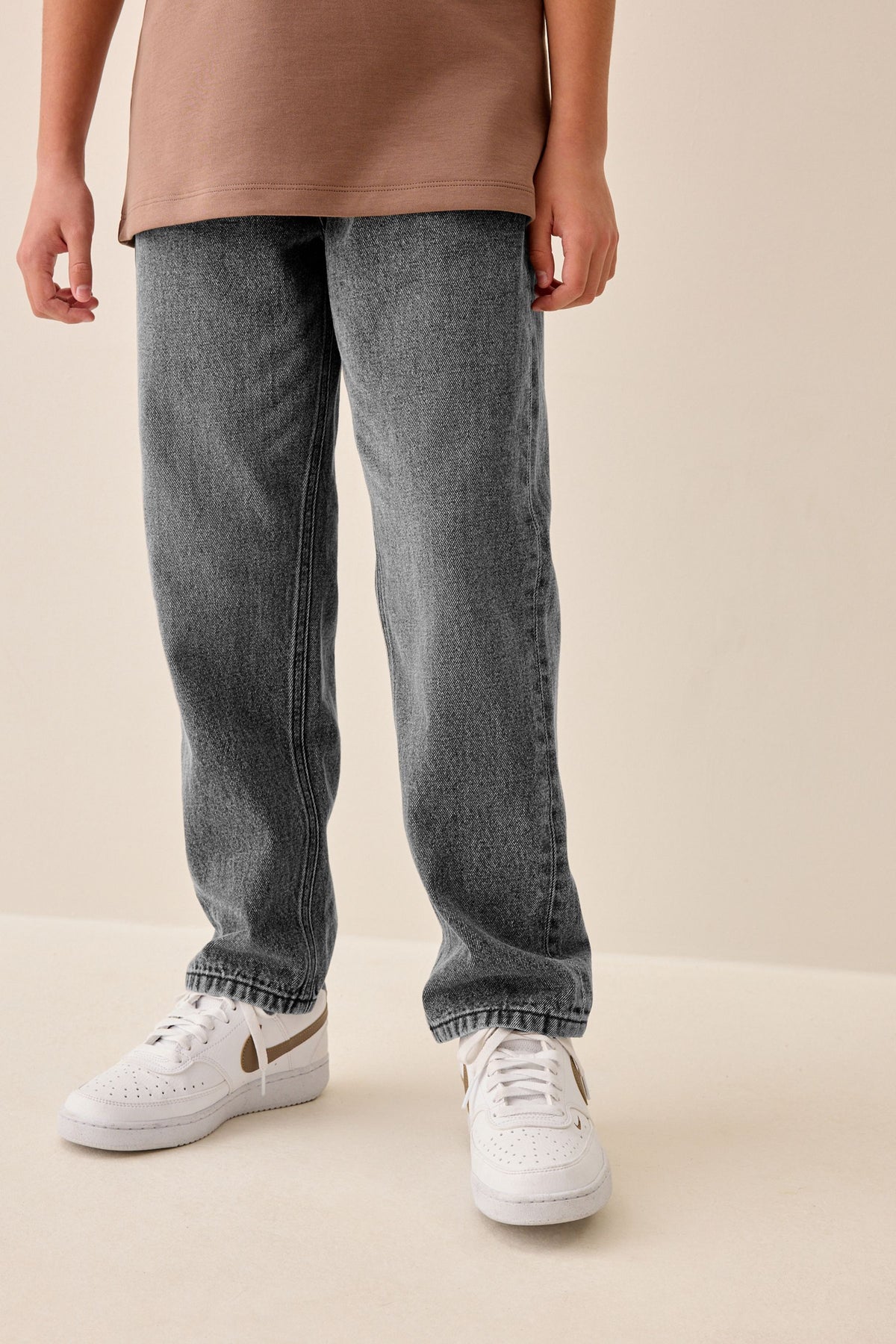 Jeans Stretch Regular Fit Denim Gri - Denim Gri, Băieți, 3 ani - 16 ani, NEXT - imagine 6