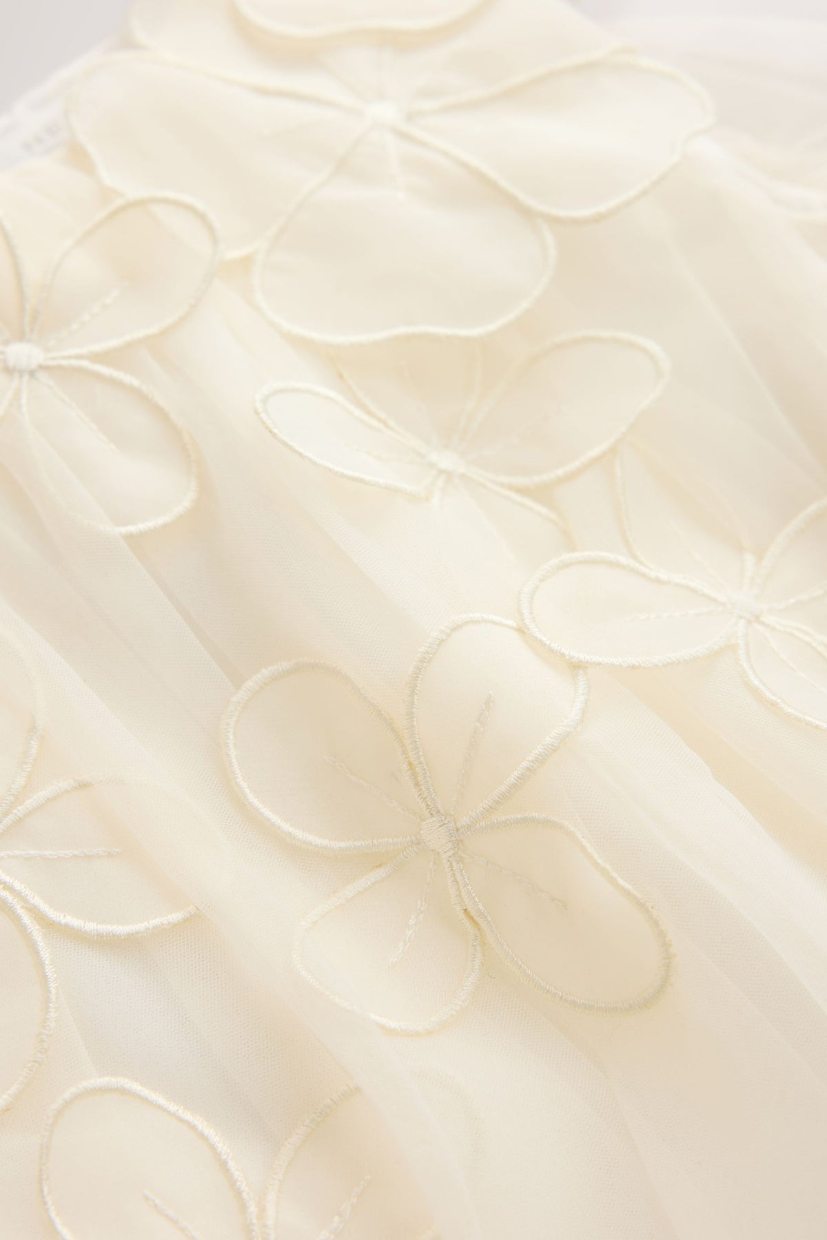 Rochie din plasă cu flori 3D pentru fetițe Ivory - Ivory, Fete, 3 ani - 16 ani, NEXT - imagine 5