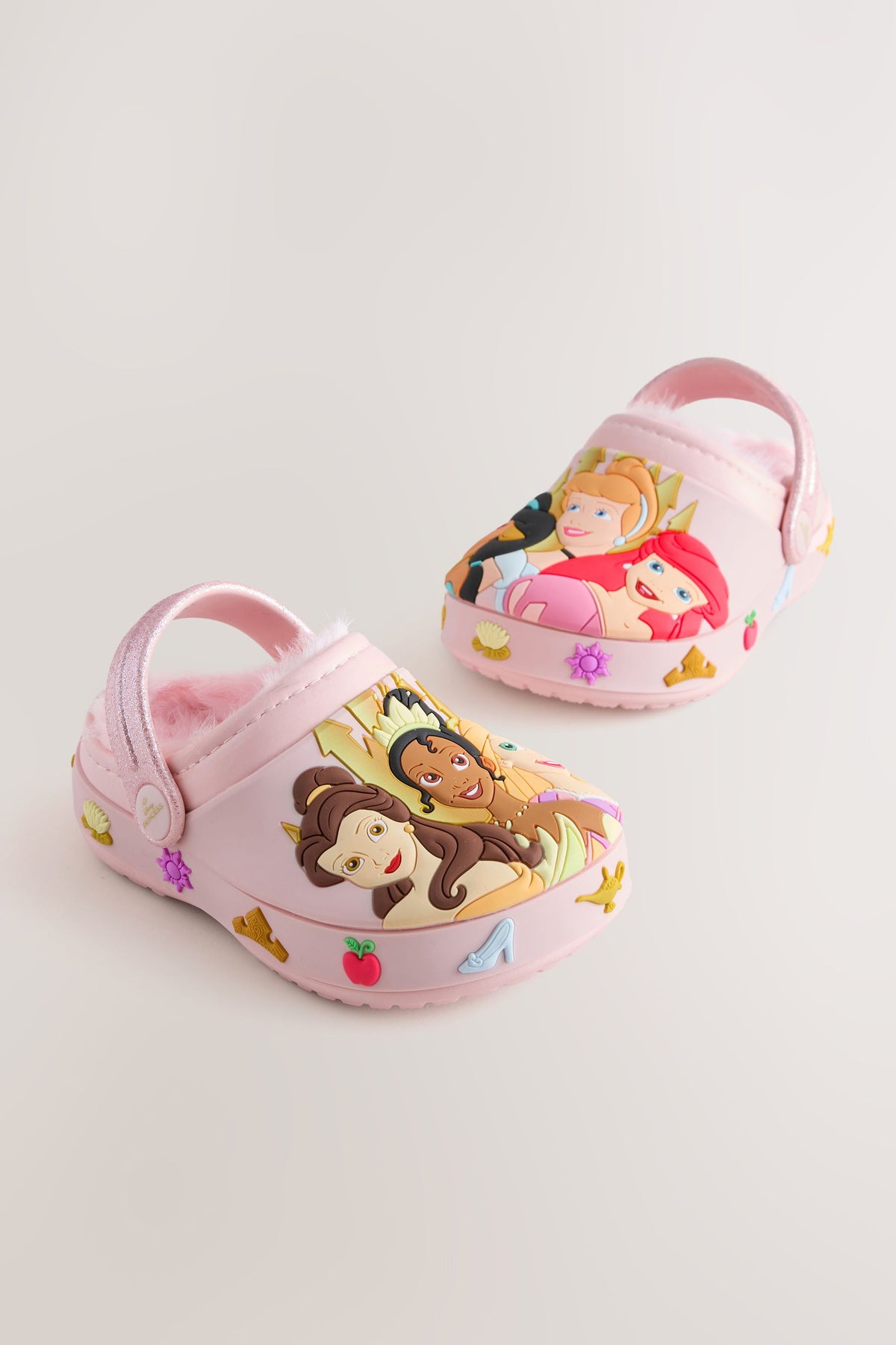 Papuci de casă tip saboți Disney Princess, căptușiți – roz, fete, UE 19 - UE 30.5, NEXT - imagine 5