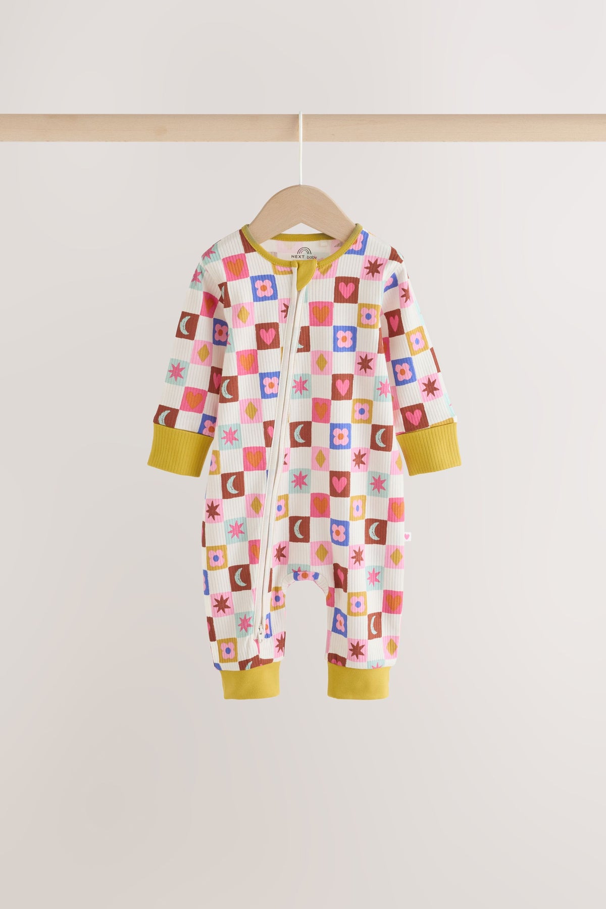 Set 3 salopete de dormit pentru bebeluși, cu stele și fermoar dublu – multicolor, nou-născuți, mărime inițială - 2-3 ani, NEXT - imagine 17