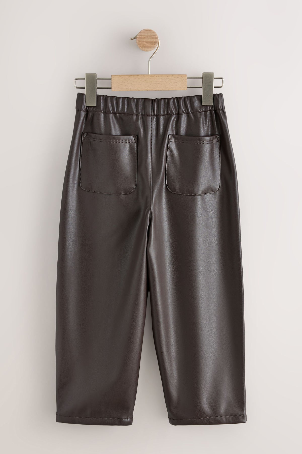 Pantaloni din Piele Ecologică Culoare Ciocolată - Culoare Ciocolată, Fete, 3 ani - 16 ani, NEXT - imagine 2