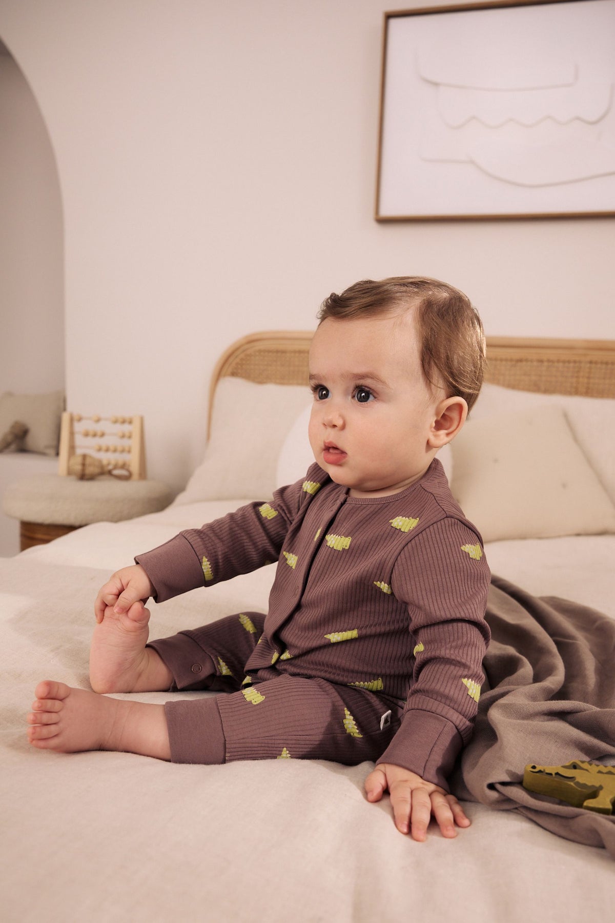 Multi Two Way Zip Baby Sleepsuits 4 Pack - Multi, Newborn, First Size - 2-3 Yrs, NEXT - imagine 7