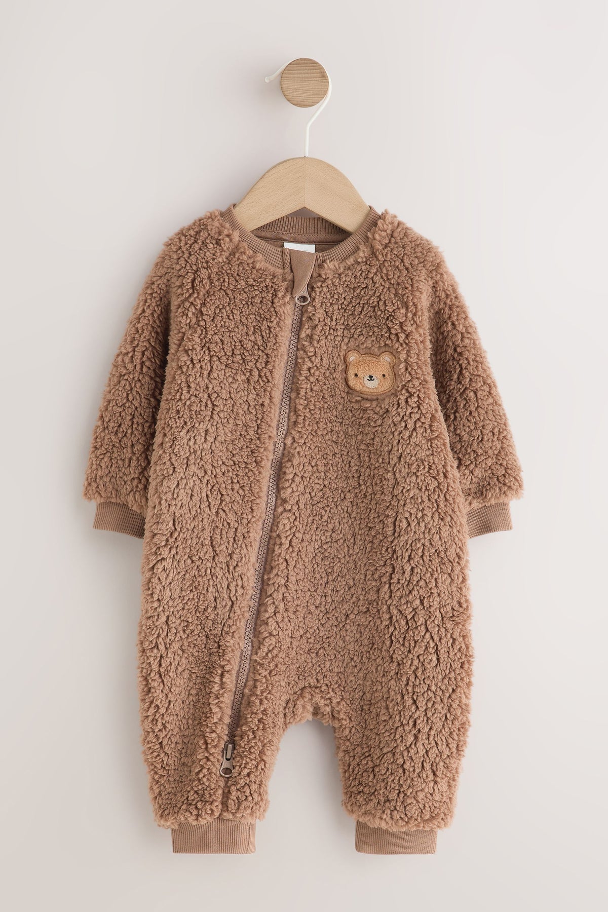 Salopetă cu fermoar dublu Brown Bear Borg - Maro, Nou-născut, Prima Mărime - 2-3 Ani, NEXT - imagine 2