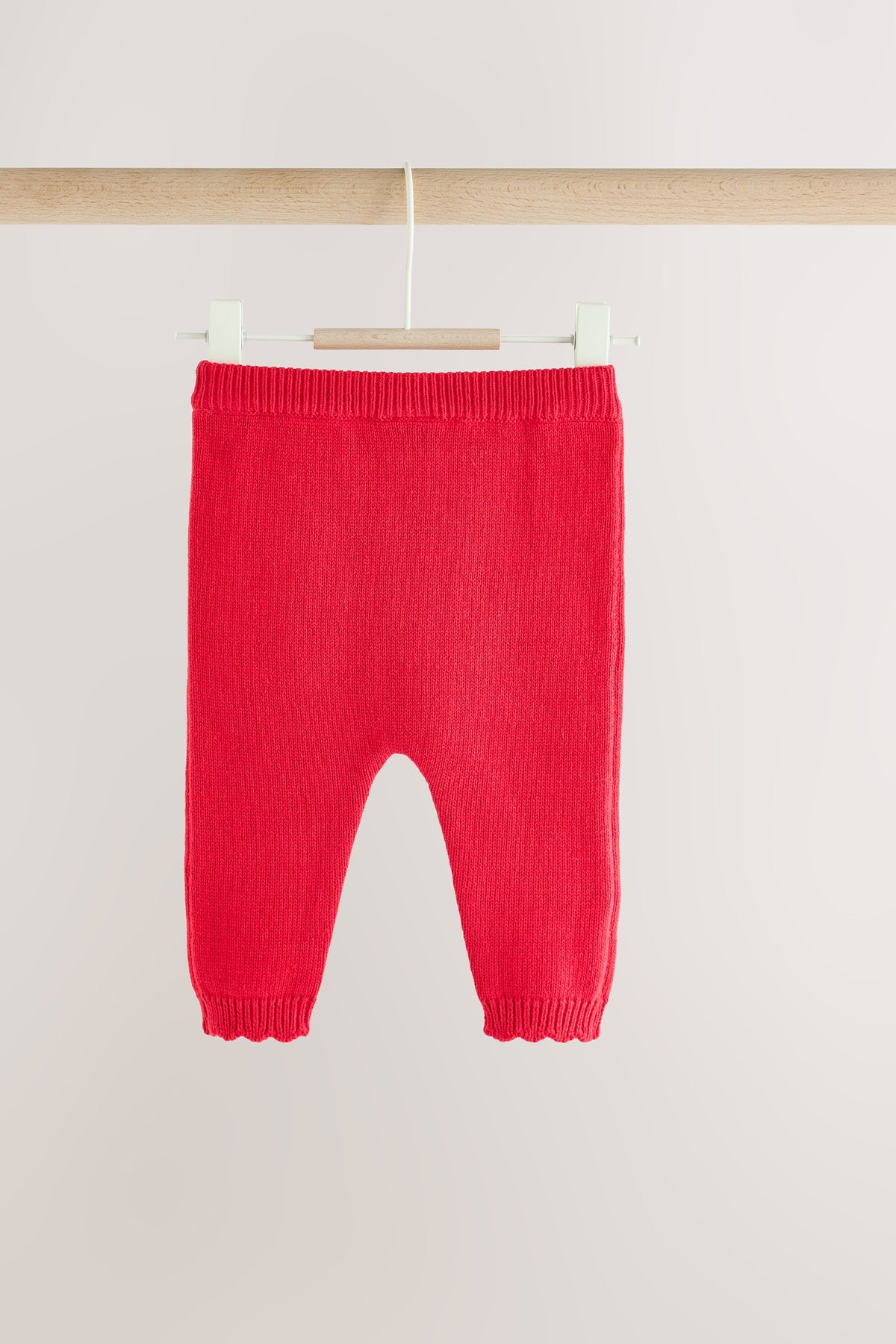 Set cu cardigan tricotat cu volănașe și fundiță și colanți – roșu, nou-născuți, mărime inițială - 1,5-2 ani, NEXT - imagine 10