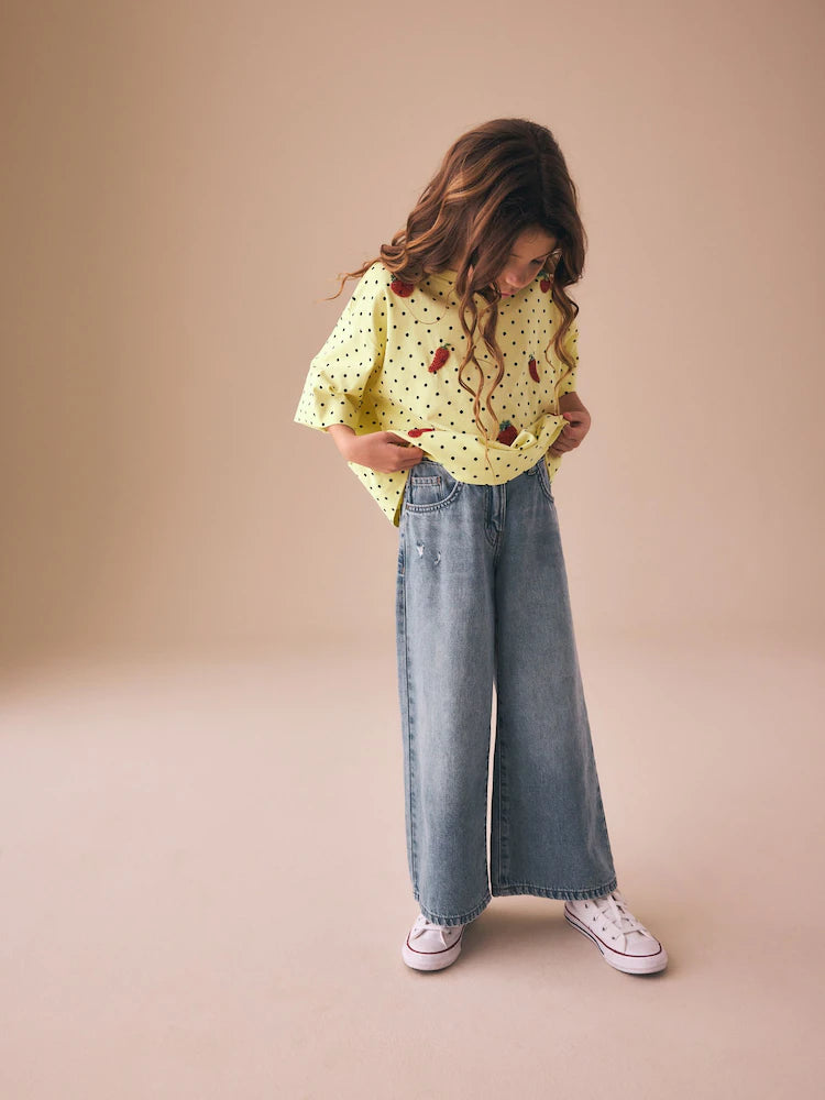 Tricou oversized pentru fete, NEXT