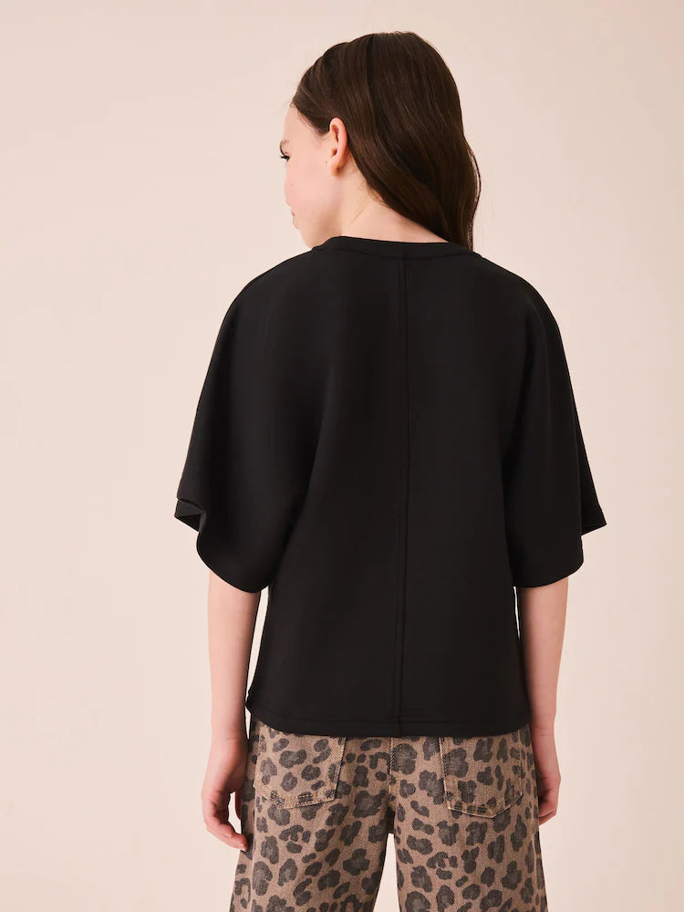Tricou – negru, fete, 3 ani - 16 ani, NEXT