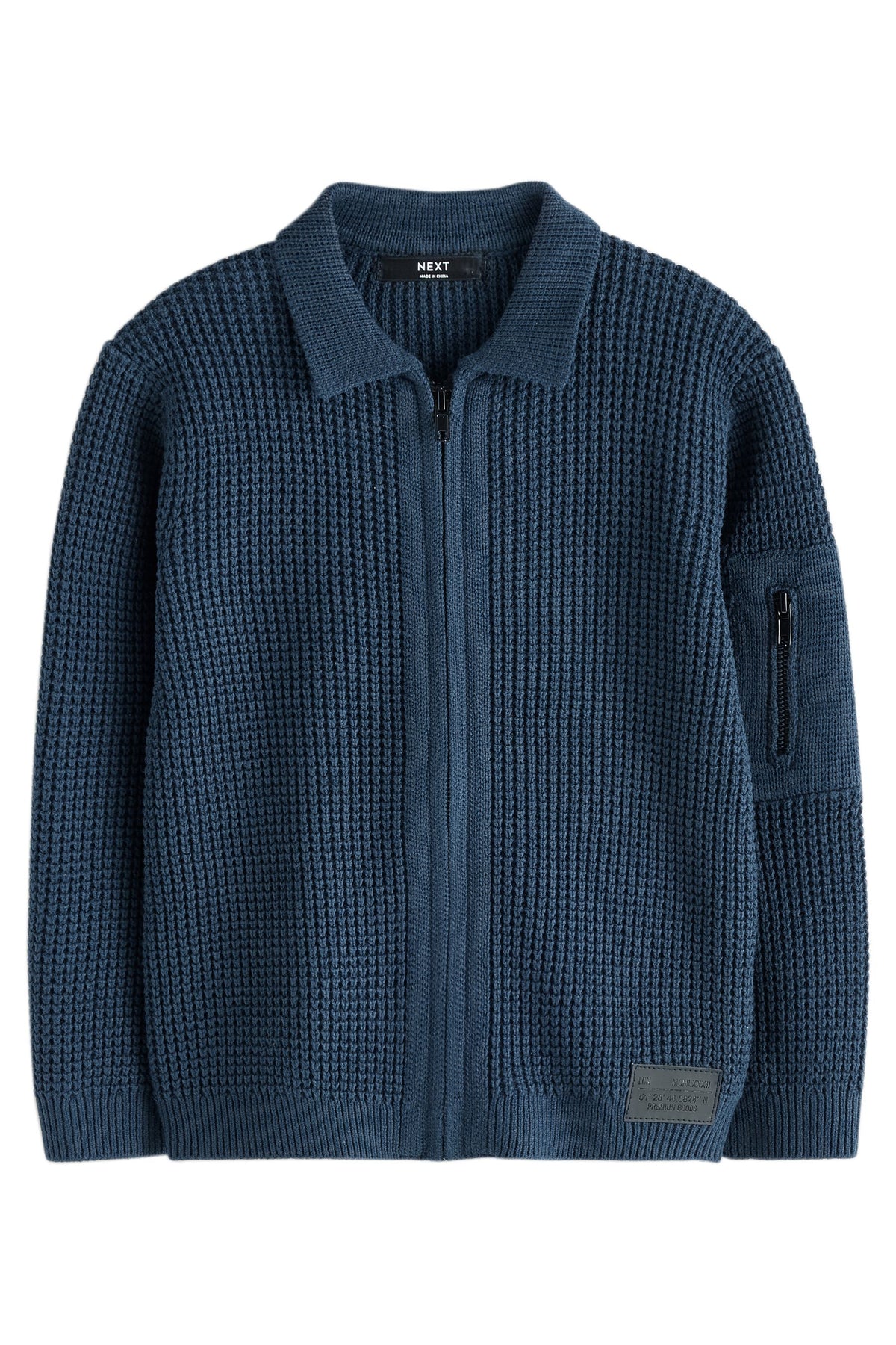 Cardigan utility cu fermoar – albastru indigo, băieți, 3 ani - 16 ani, NEXT - imagine 10