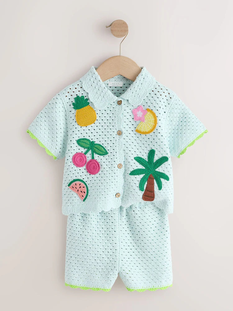 SHIRT SET RESORT EMB
