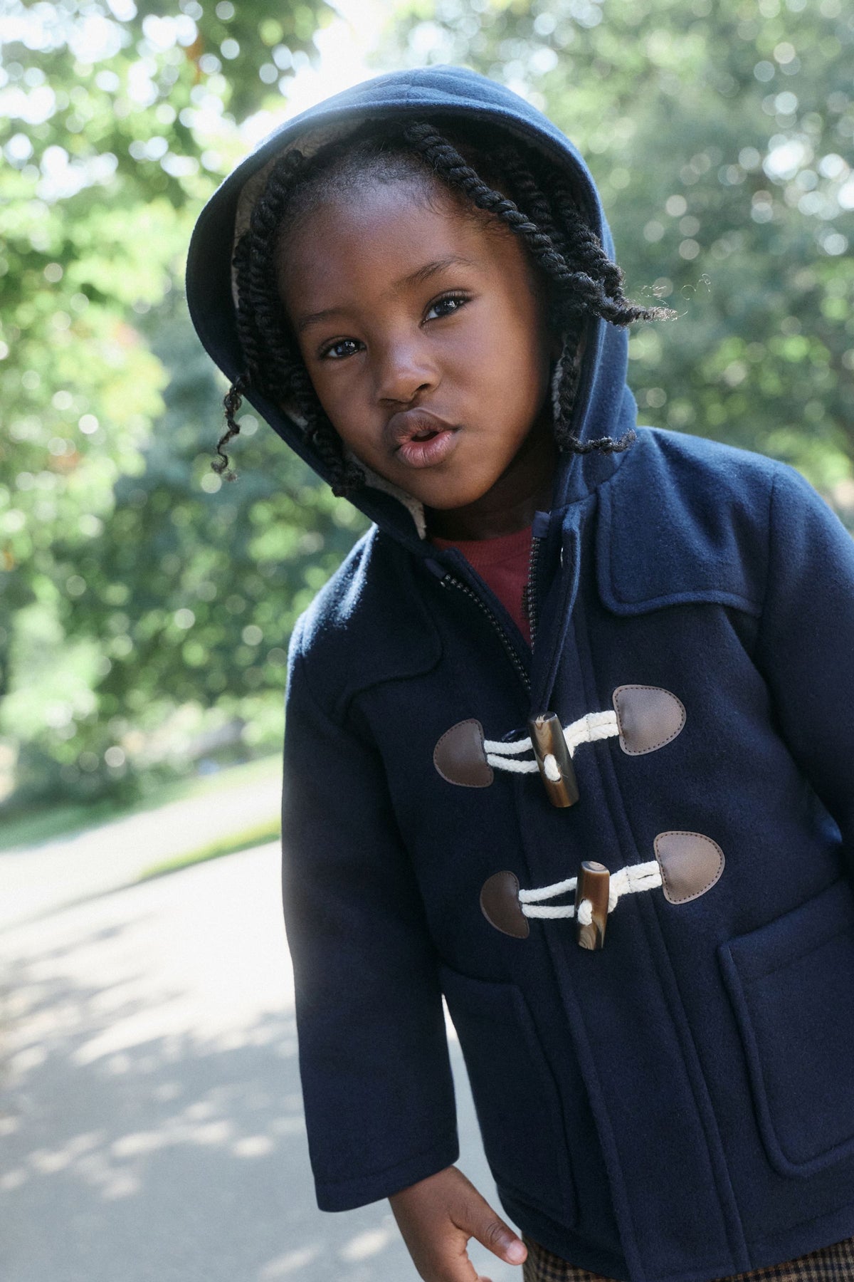 Palton Duffle cu Toggle Navy - Albastru, Băieți, 3-6 luni - 6-7 ani, NEXT - imagine 5