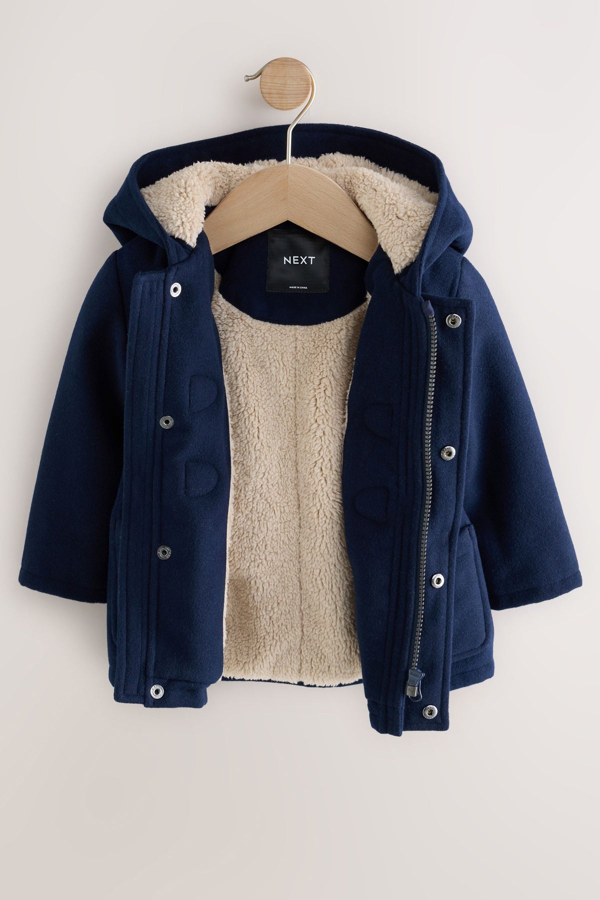 Palton Duffle cu Toggle Navy - Albastru, Băieți, 3-6 luni - 6-7 ani, NEXT - imagine 8