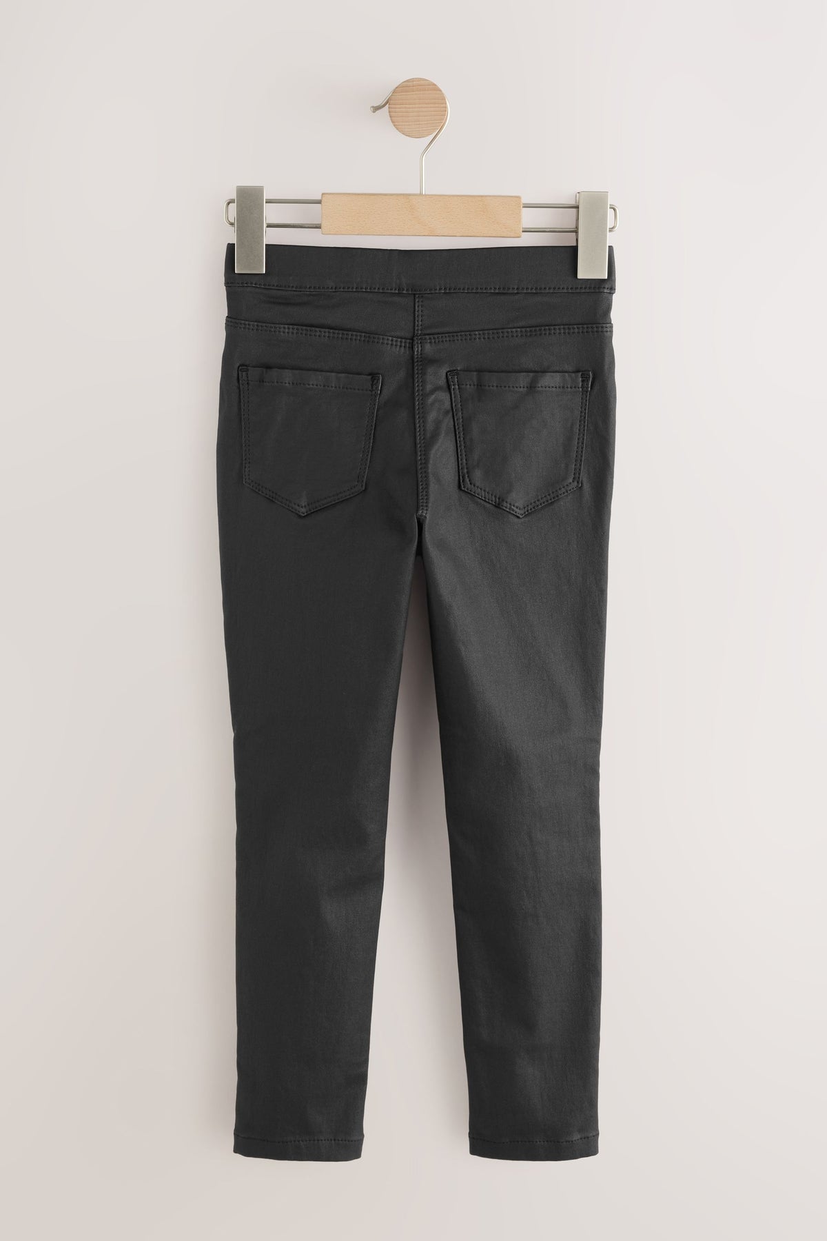 Pantaloni Skinny Acoperiți Negri - Negru, Fete, 3 ani - 16 ani, NEXT - imagine 2
